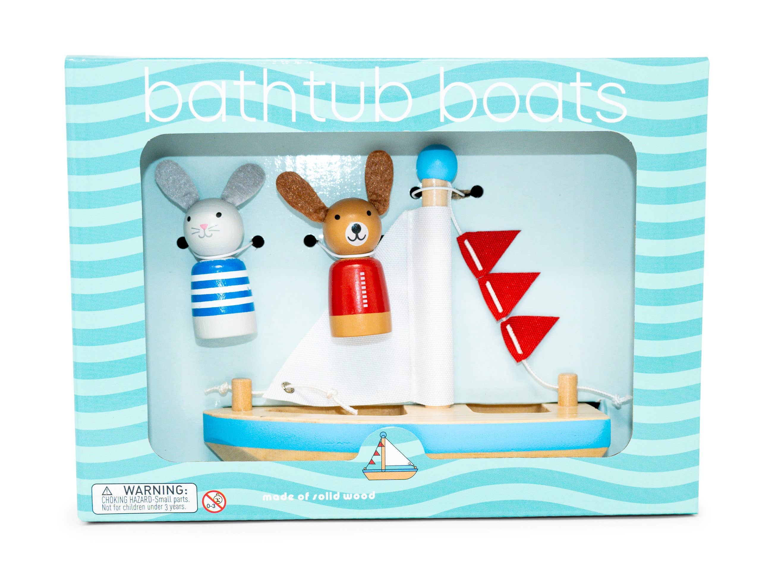 Jack Rabbit Creations - Boats & Buddies Bath Toy || Dog & Bunny
