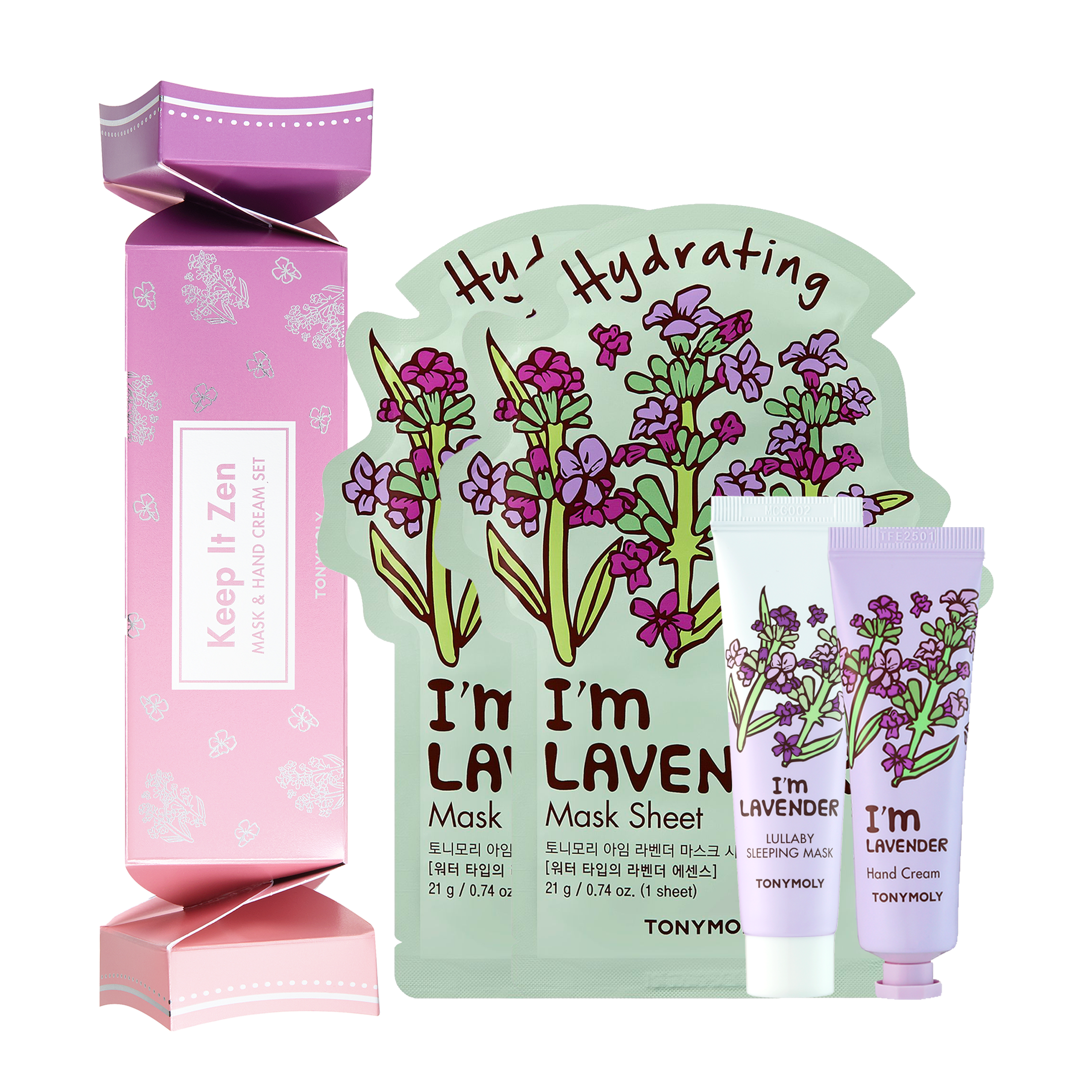 TONYMOLY - Keep It Zen Lavender Mask & Hand Cream Set