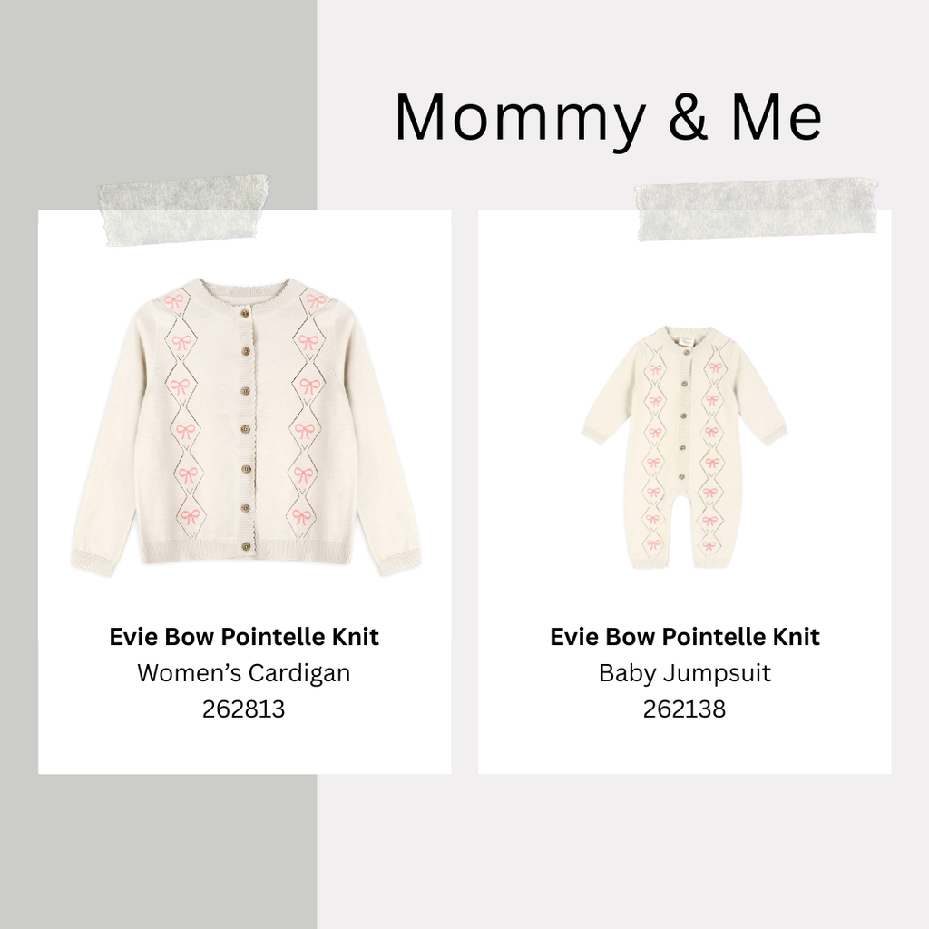 Viverano Organics - Evie Bow Pointelle Knit Baby Jumpsuit || Ecru
