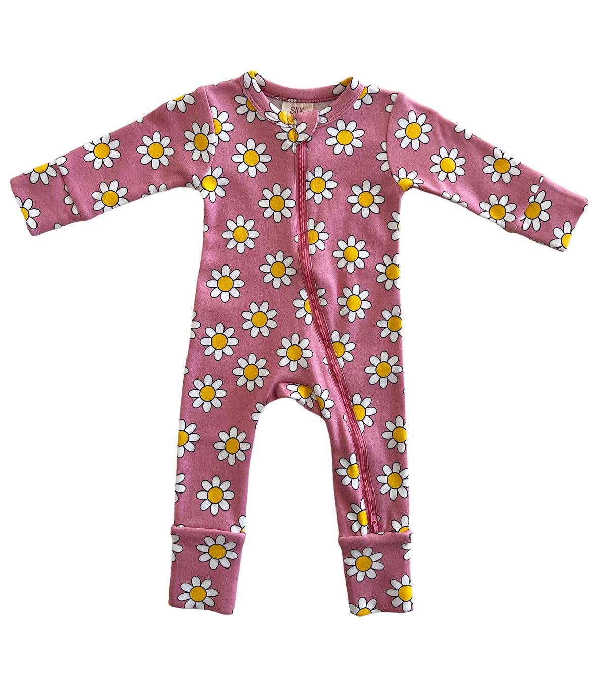 SIIX Collection - Daisy Pop Punch / Organic 2-Way Zip Romper