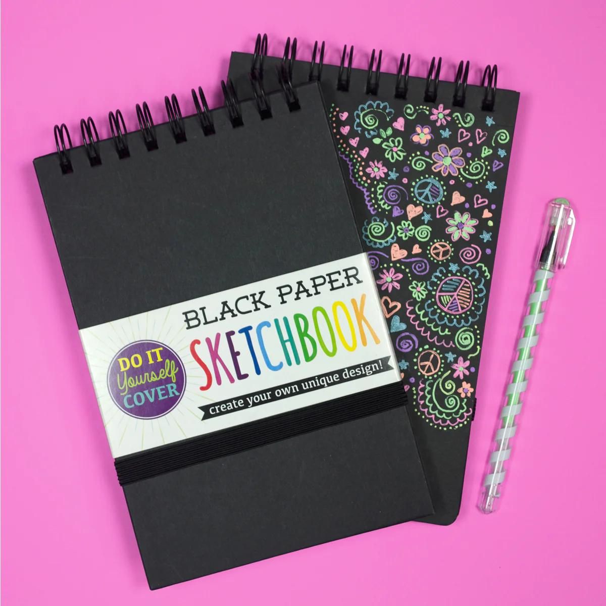 OOLY - 5" x 7.5" D.I.Y. Cover Sketchbook || Black
