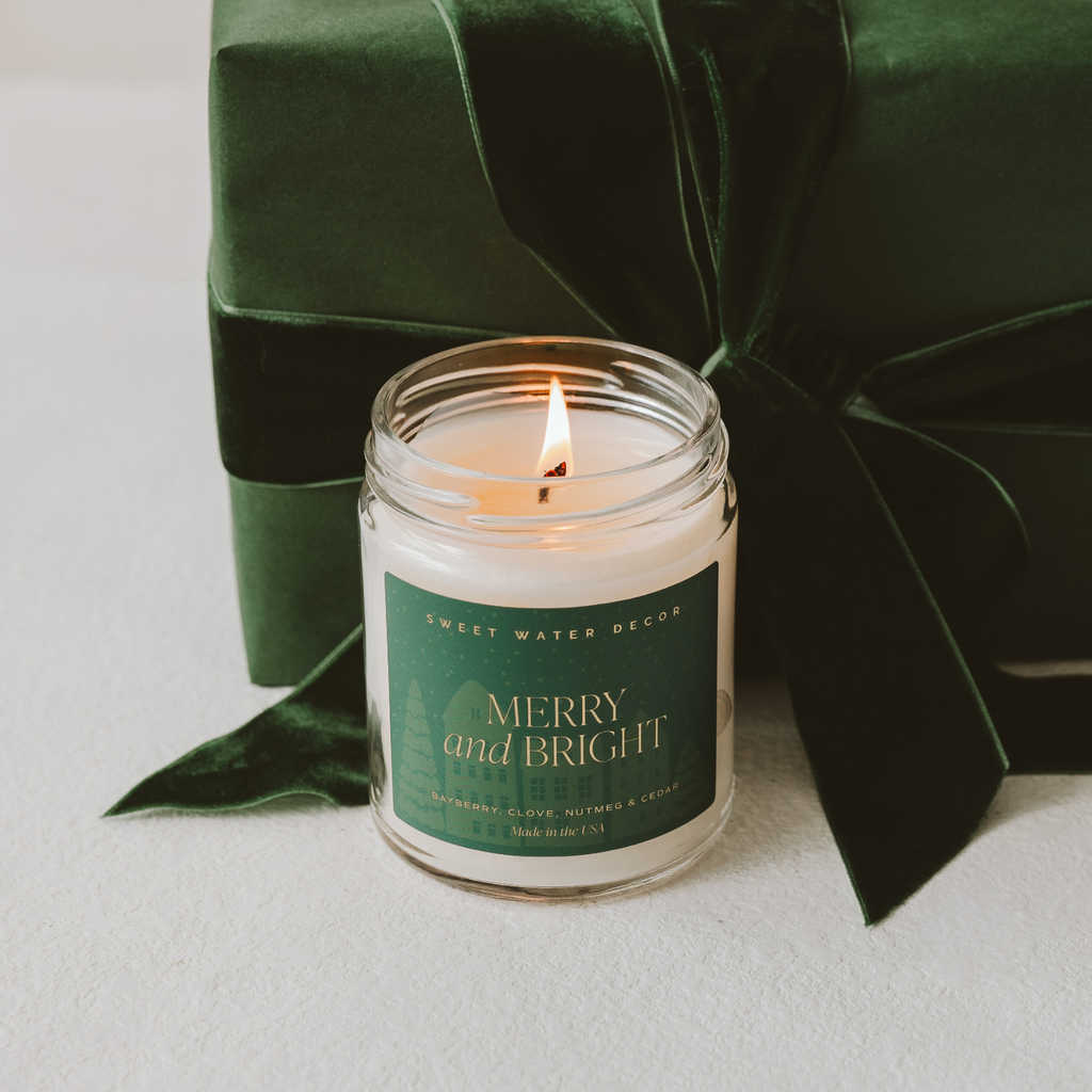 Sweet Water Decor || 9 oz Soy Candle - Merry and Bright