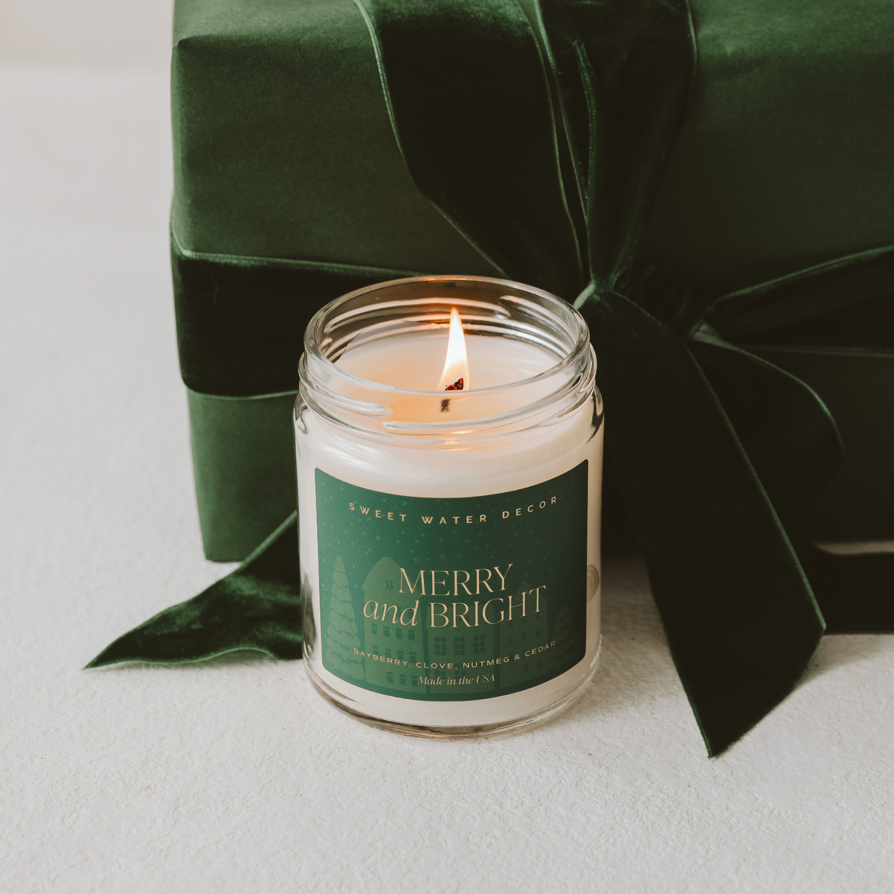 Sweet Water Decor || 9 oz Soy Candle - Merry and Bright