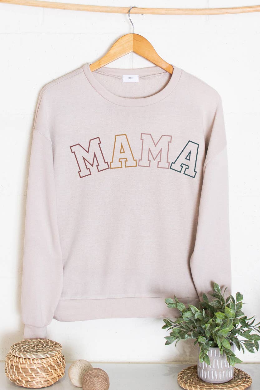 ppeppi - MAMA LETTER GRAPHIC SWEATSHIRTS