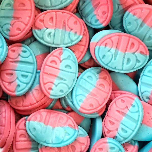 Showcase - BUBS GODIS Sour Raspberry & Blueberry Goody Ovals