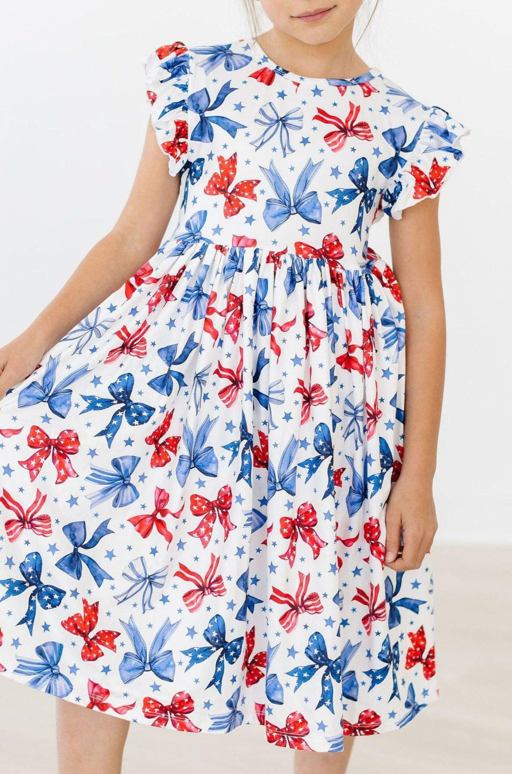 Mila & Rose -  Flutter Sleeve Twirl Dress || Born to Sparkle
