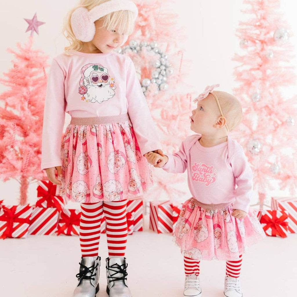Sweet Wink - Santa Baby Christmas Long Sleeve Bodysuit
