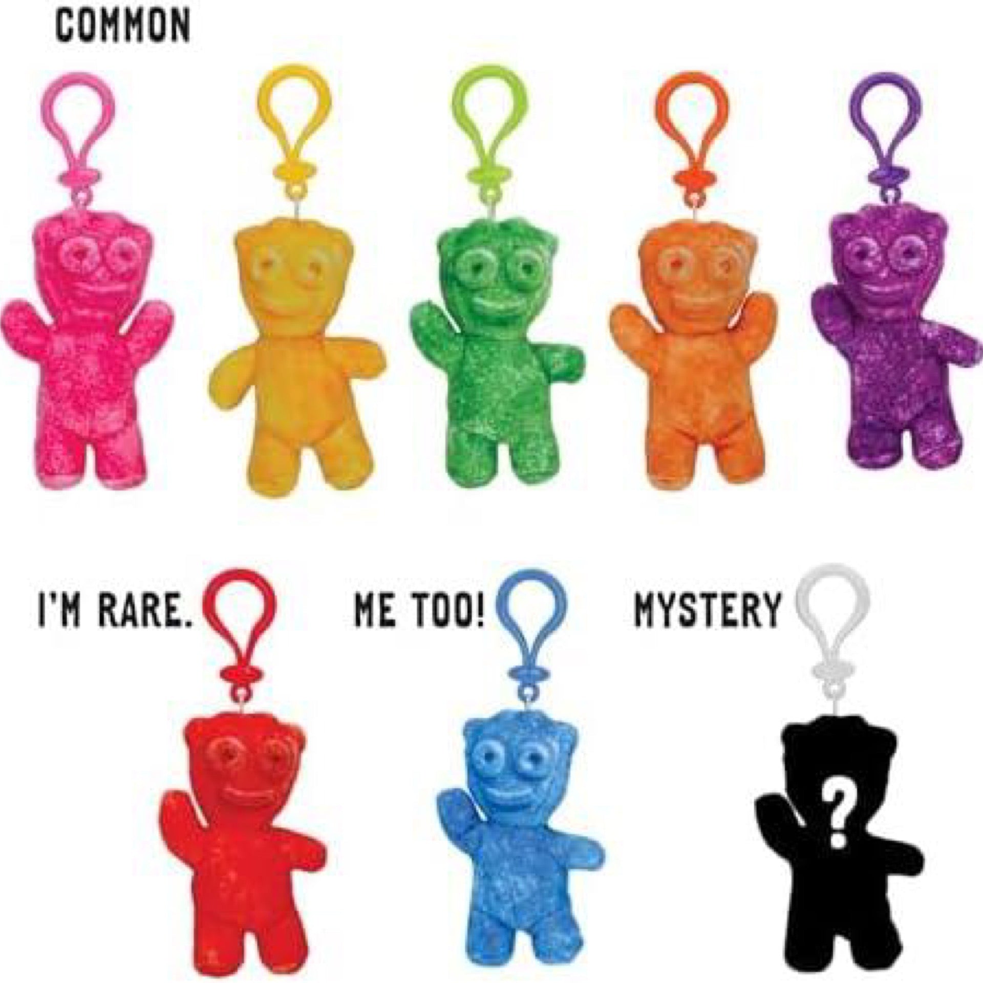 iscream Sour Patch Kids Plushie Blind Bag Surprise! 6 Backpack Keyring Clip