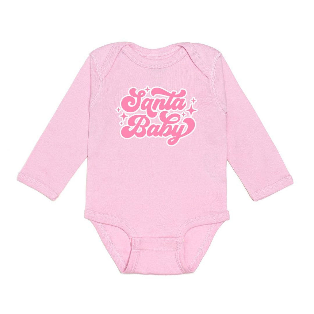 Sweet Wink - Santa Baby Christmas Long Sleeve Bodysuit