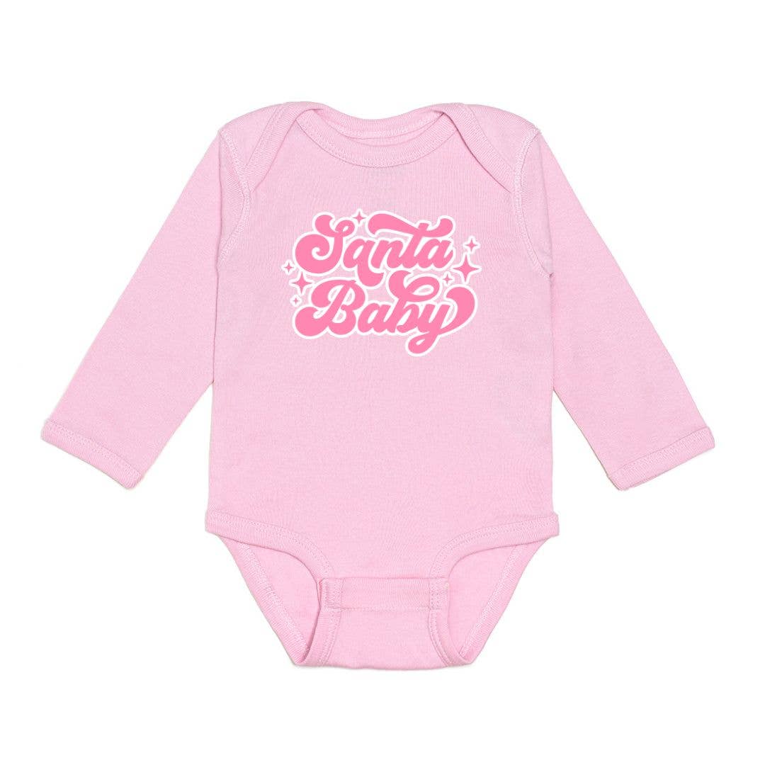 Sweet Wink - Santa Baby Christmas Long Sleeve Bodysuit