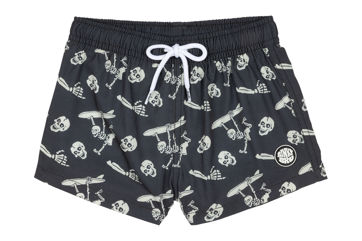BinkyBro - Kids Swimsuit Crossbones || Black