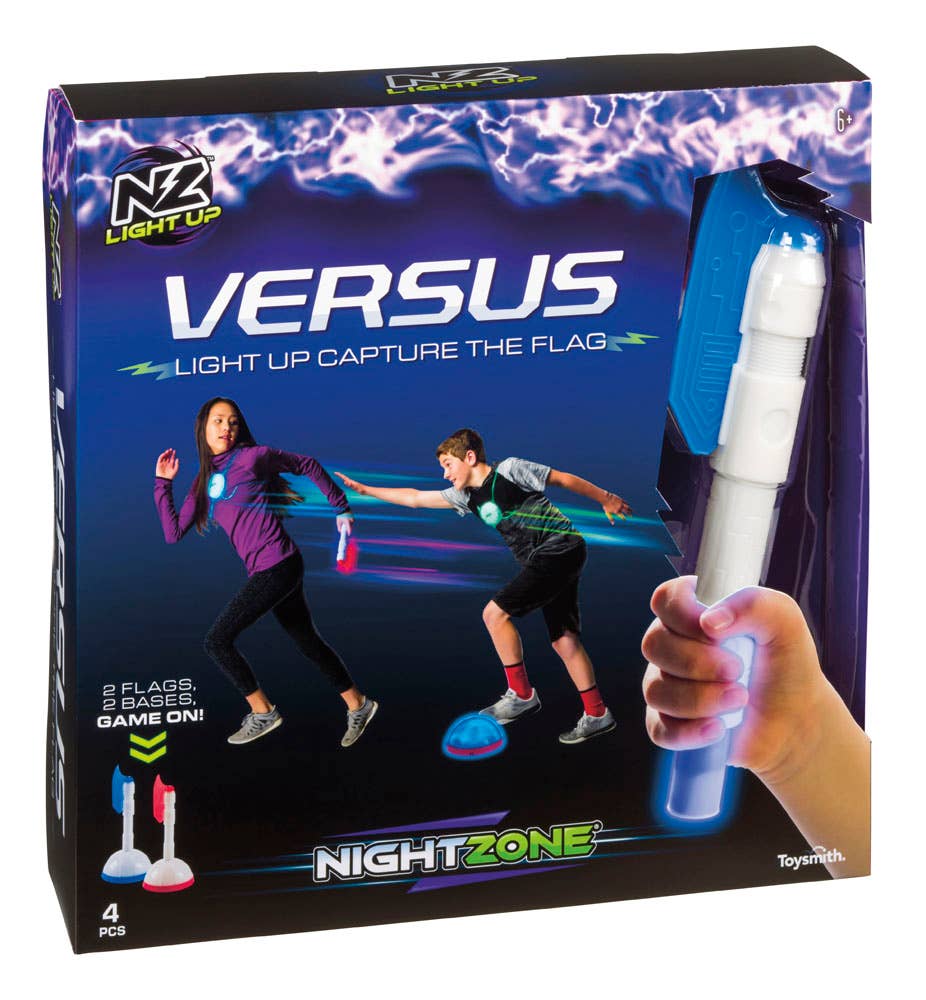 Toysmith - Nightzone Capture The Flag Game, Light Up, Glow in the Dark