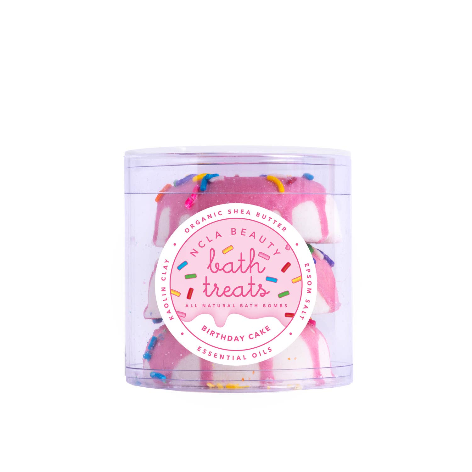 NCLA Beauty - Birthday Cake Bath Treats (3 pc bath bomb set)
