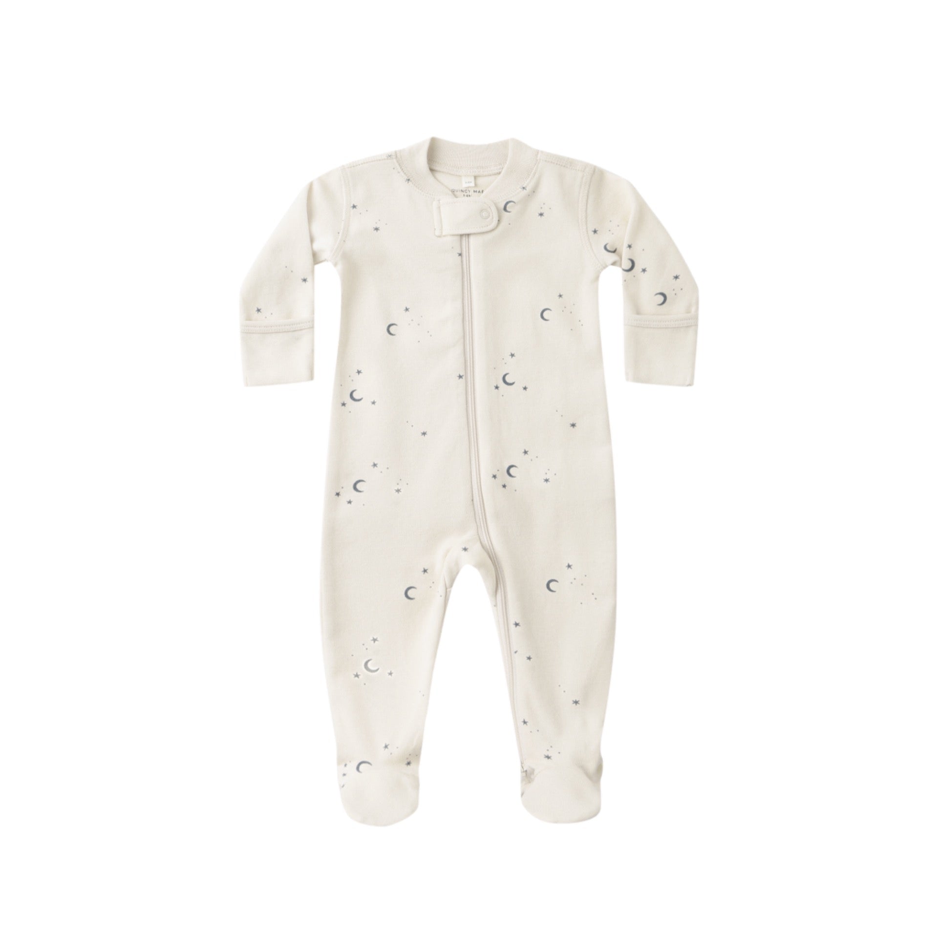 Quincy Mae - Zip Long Sleeve Sleeper Footie || Moons