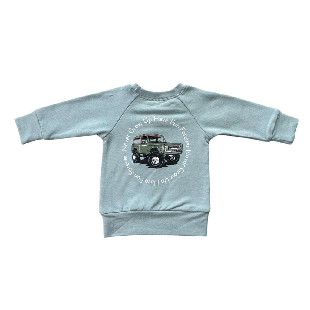 babysprouts clothing company - Boy's Raglan Sweatshirt || Patches