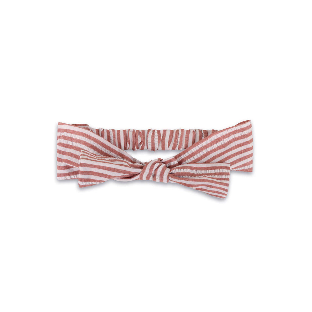 Viverano Organics - Siena Striped Embroidered Baby Romper & Headband || Vintage Berry Stripe