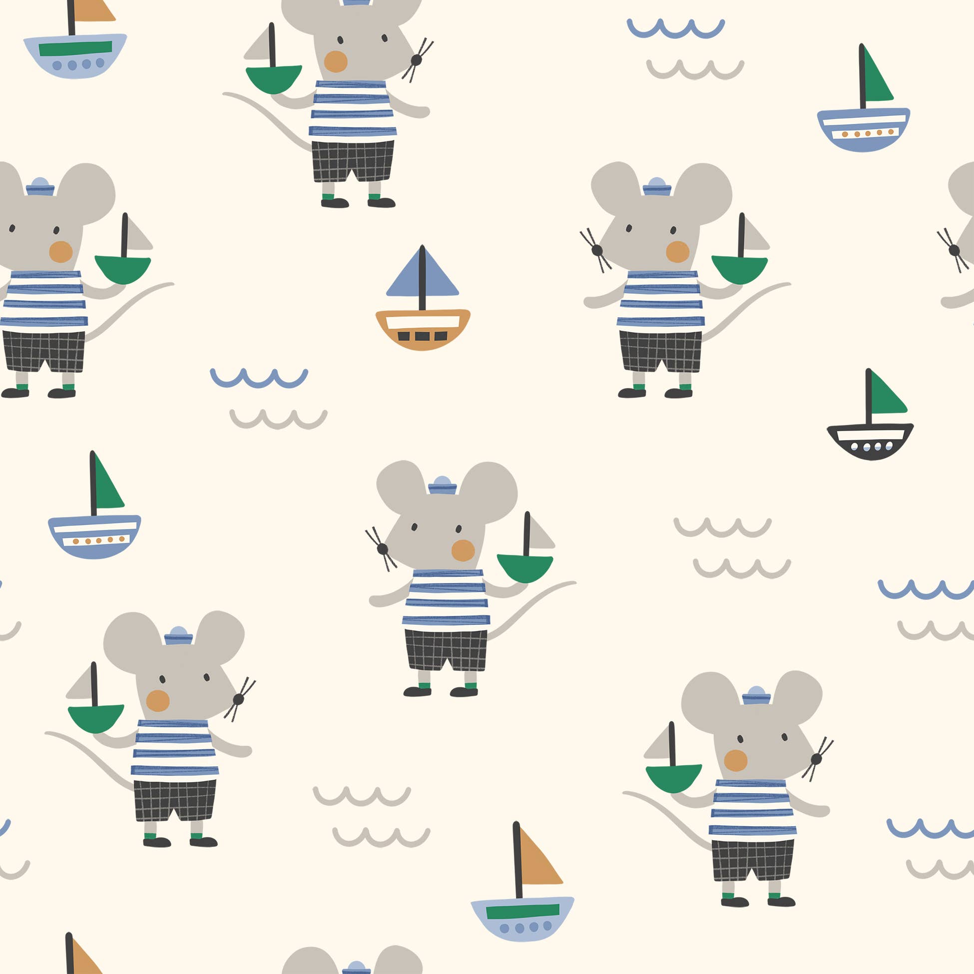 Viverano Organics - Henley Baby Short Romper || Mouse Sailor