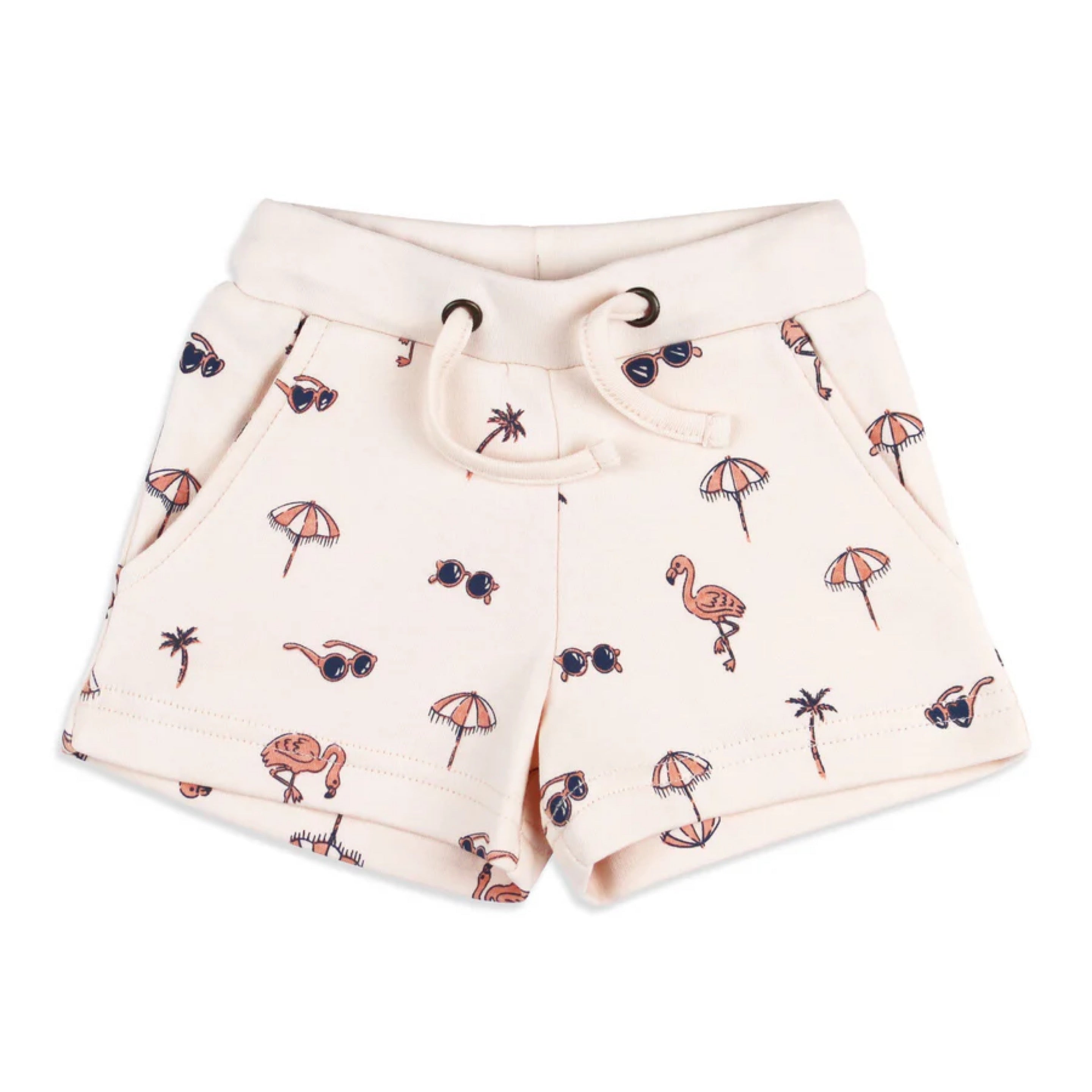 L’ovedbaby - Kids’ Organic Flare Short || Flamingo