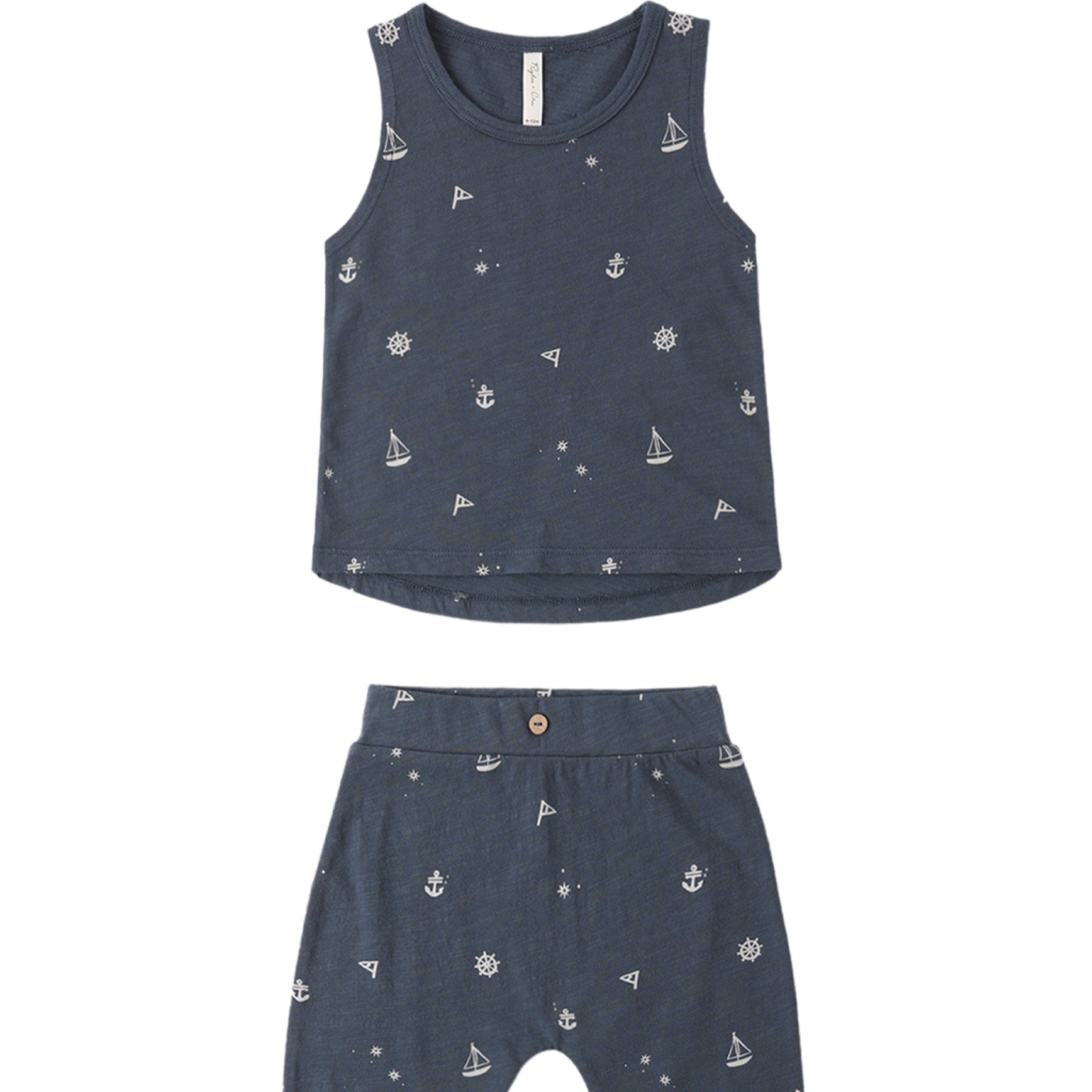 Rylee + Cru - Tank + Slouch Pant Set || Maritime