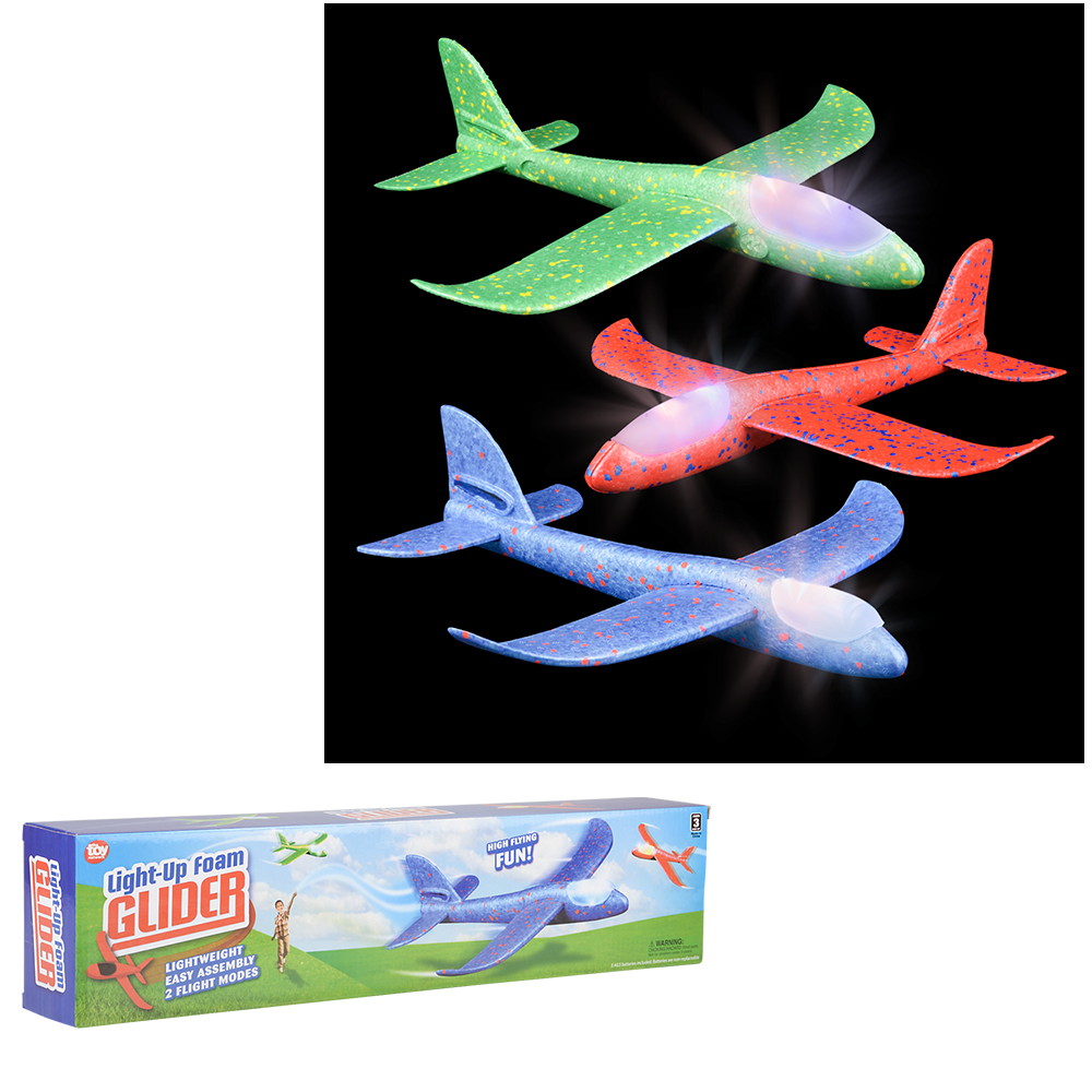 The Toy Network - LIGHT-UP FOAM GLIDER 18"