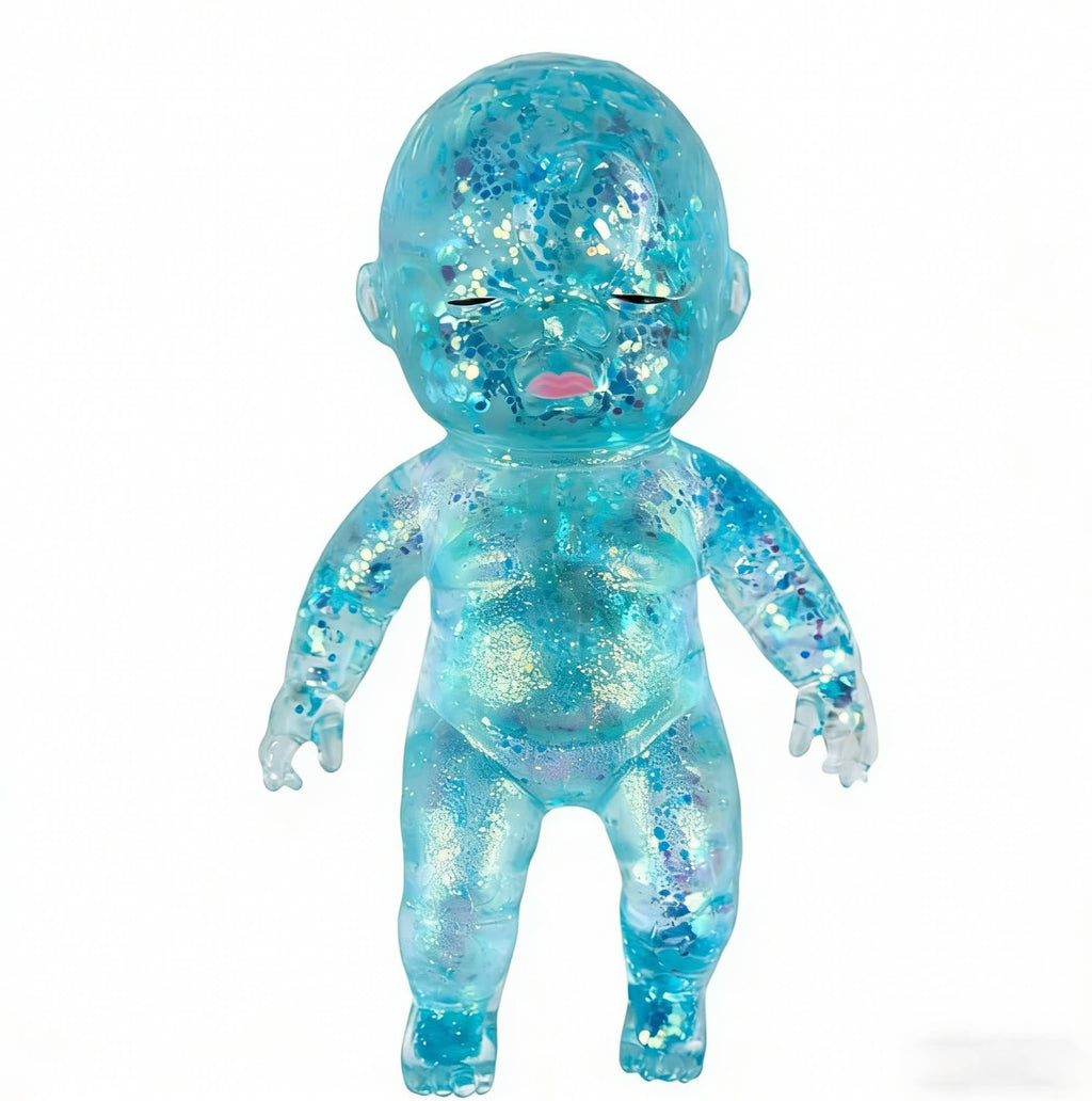 Sparkling Extras - Glitter Natasha Squishy Squeeze Toy Fidget Toy || Blue
