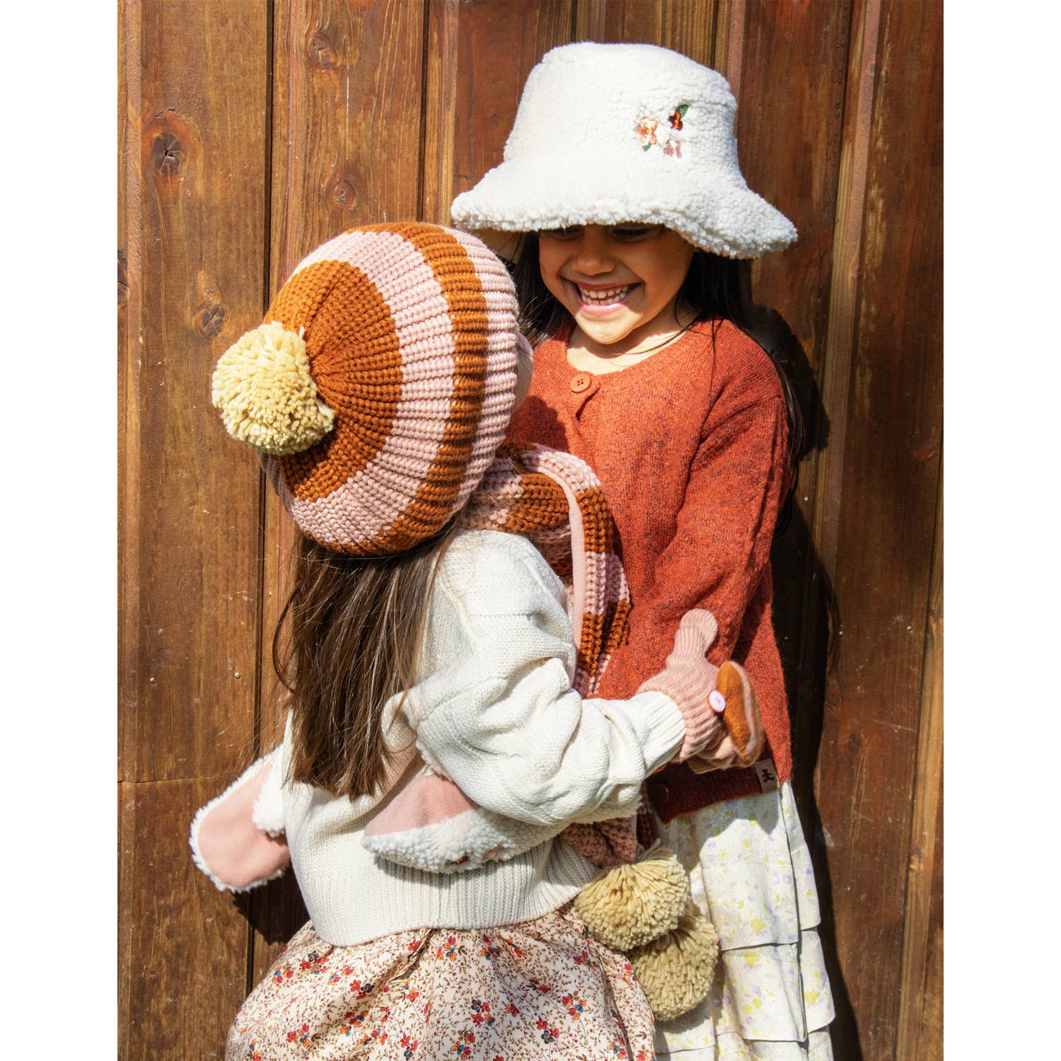 Rockahula Kids - Cosy Striped Knitted Gloves Pink