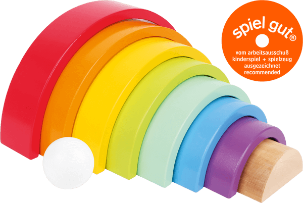 Hauck Toys - Small Foot Large Rainbow Building Block Playset