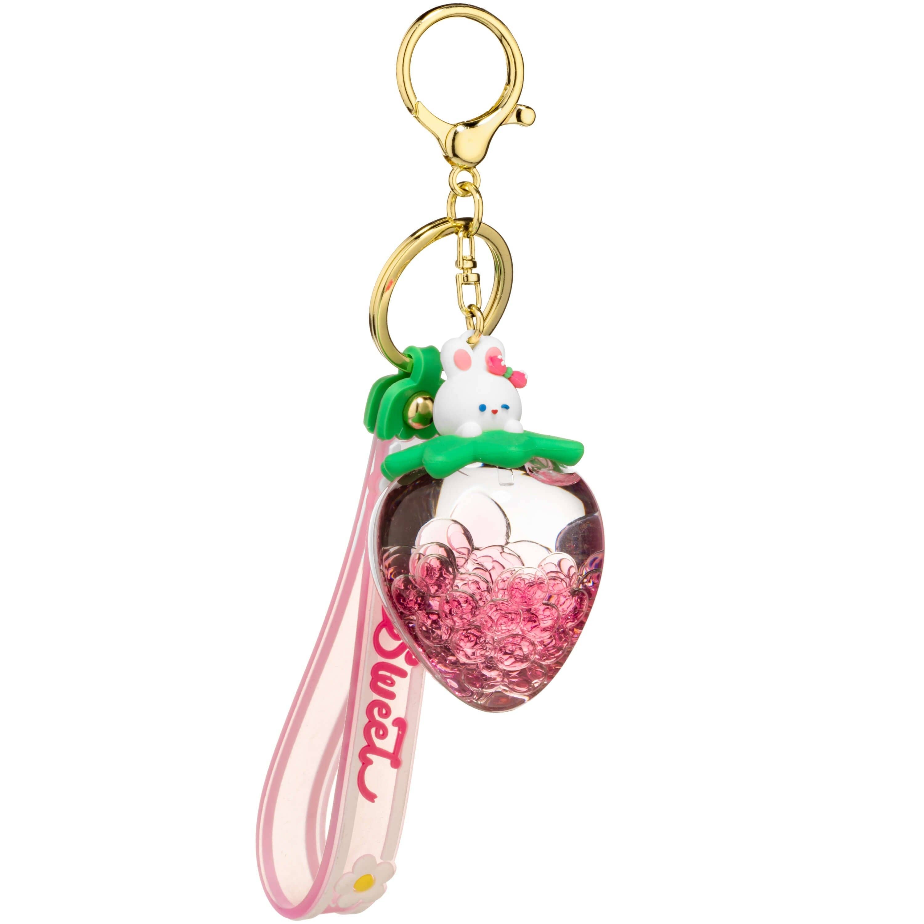 Kawaii Slime Company - Sweet Strawberry Shape Liquid Sensory Keychain (12pcs/case)