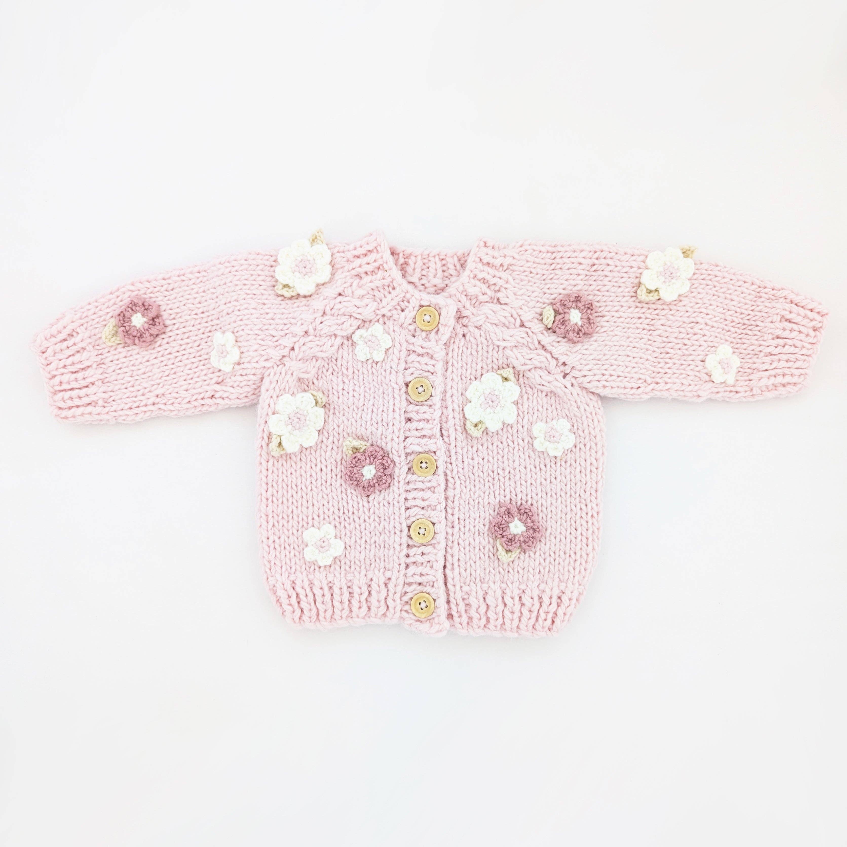 Huggalugs - Flower Cardigan Sweater Baby & Toddler