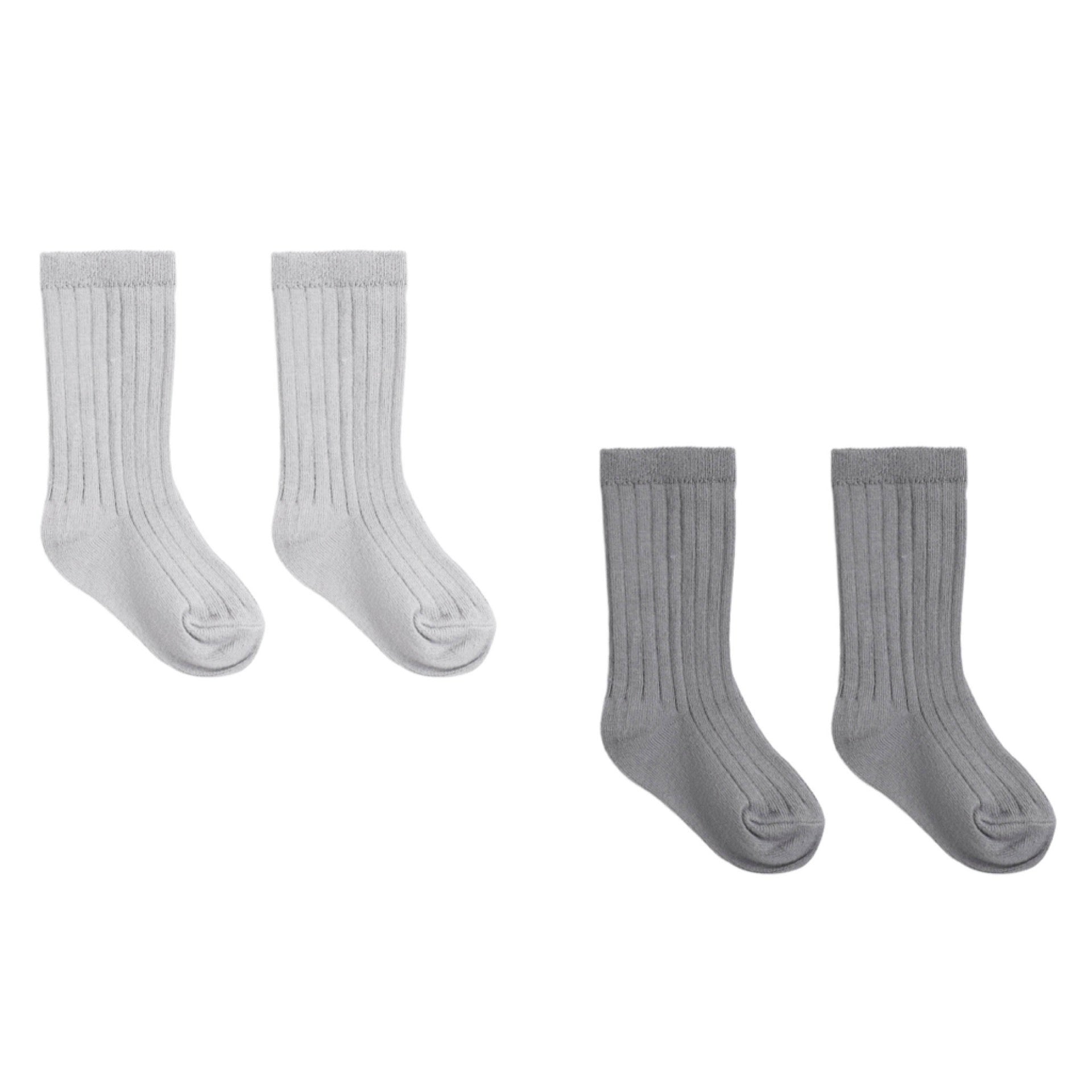 Quincy Mae - Socks Set || Slate, Cloud