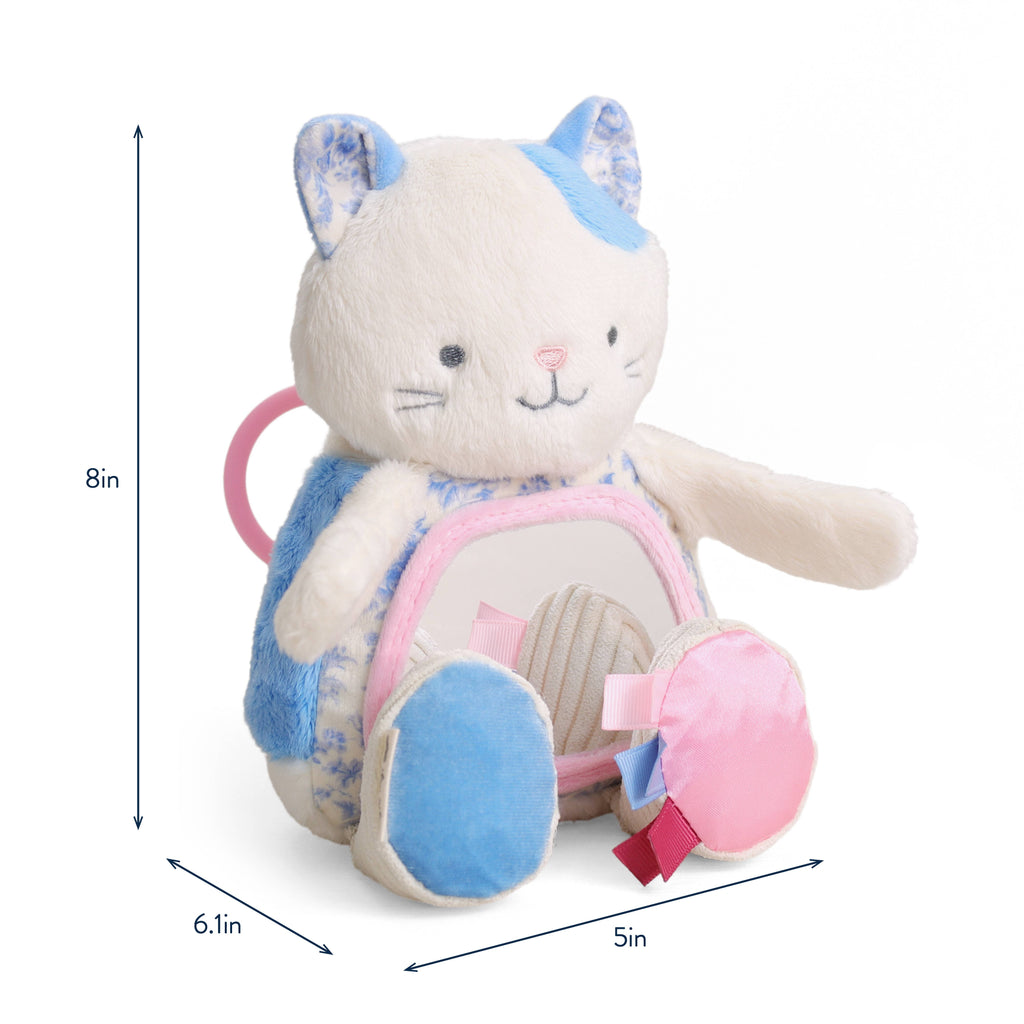 Itzy Ritzy - Itzy Bitzy Mirror™ Sensory Tummy Time Mirror || Kitty