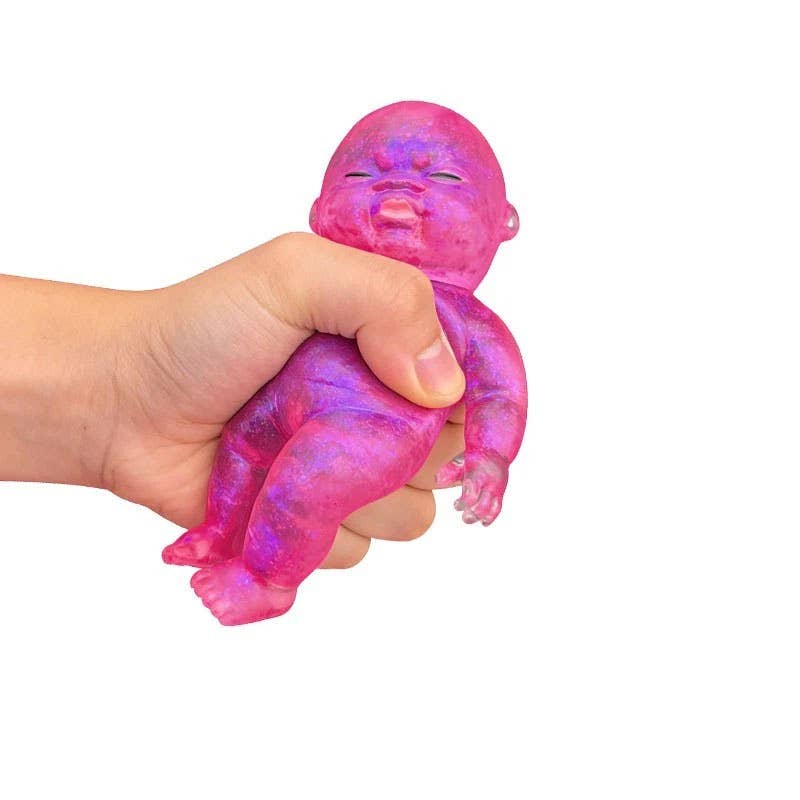 Sparkling Extras - Glitter Natasha Squishy Squeeze Toy Fidget Toy || Blue