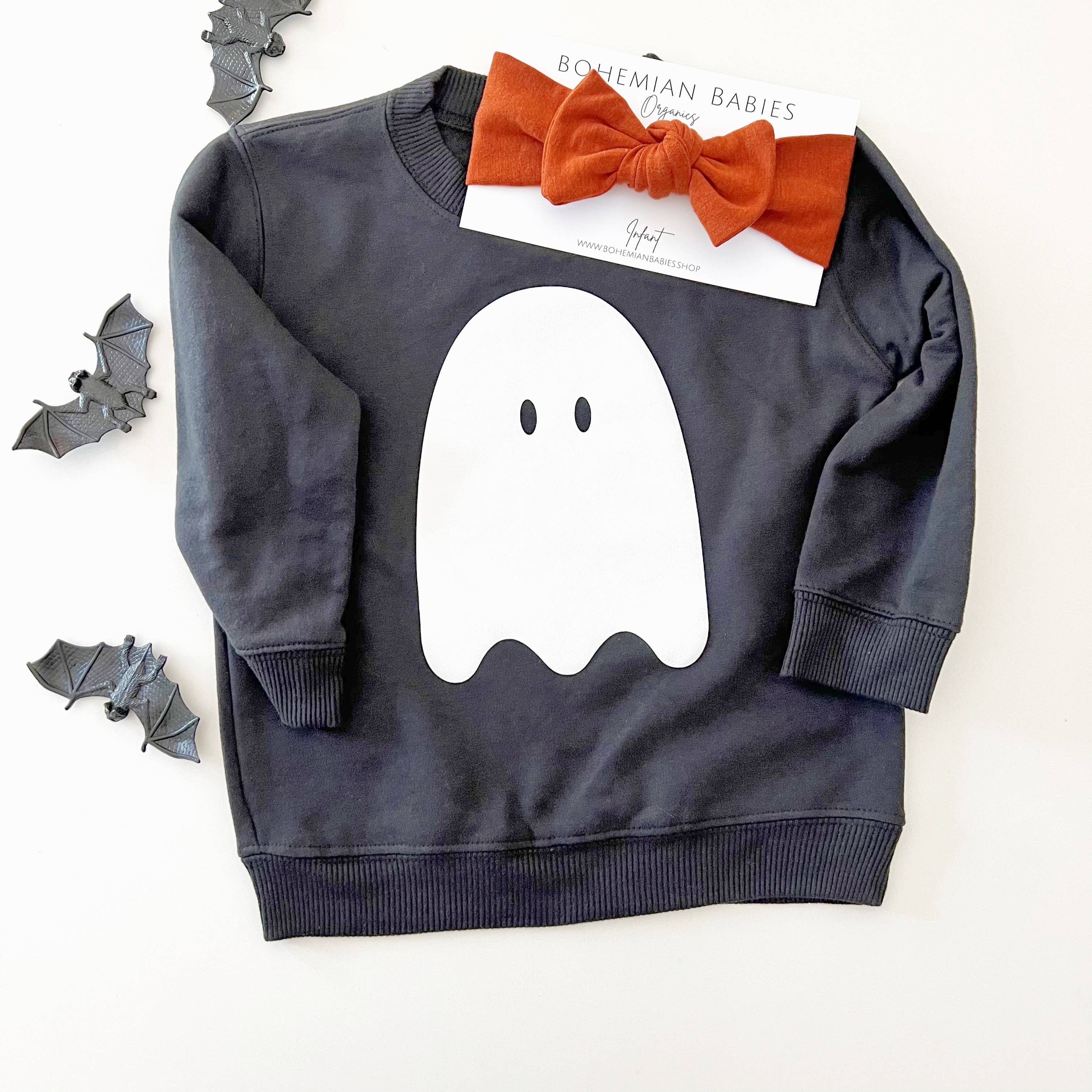 Bohemian Babies - Ghost Toddler Sweatshirt | Kid's Halloween Sweatshirt