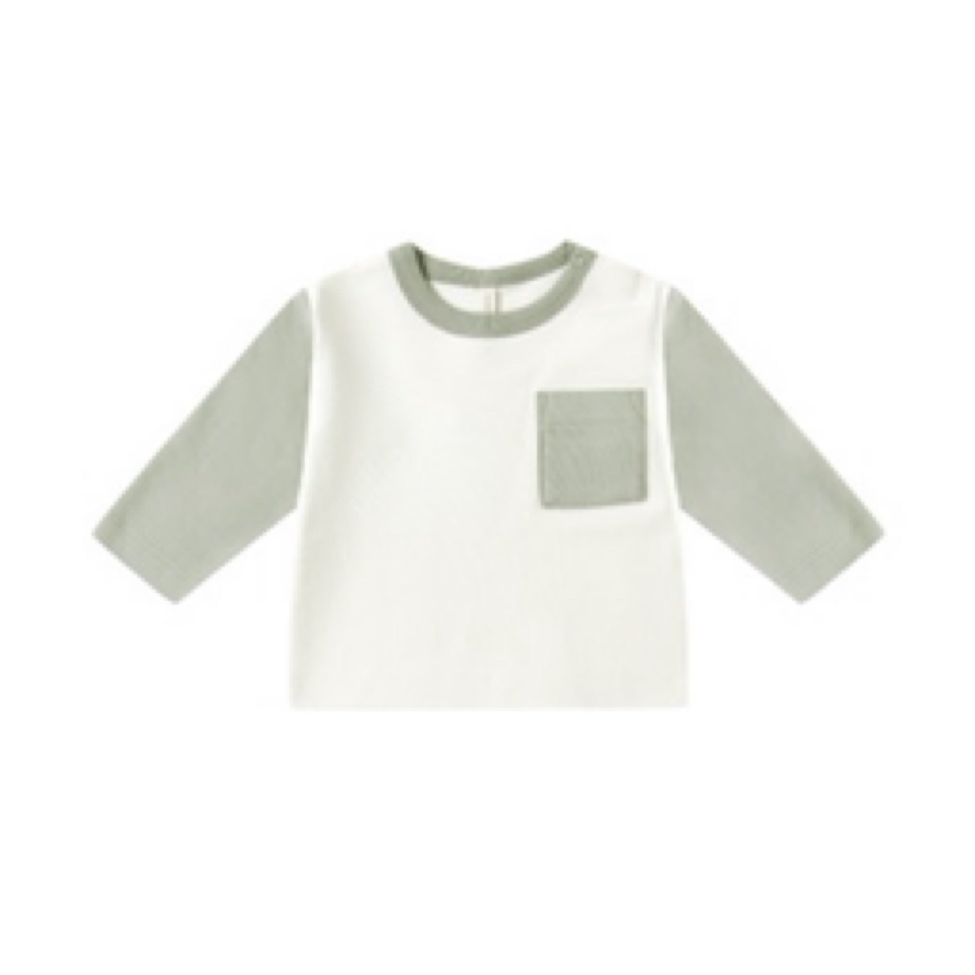 Quincy Mae - Long Sleeve Raglan Tee || Fern