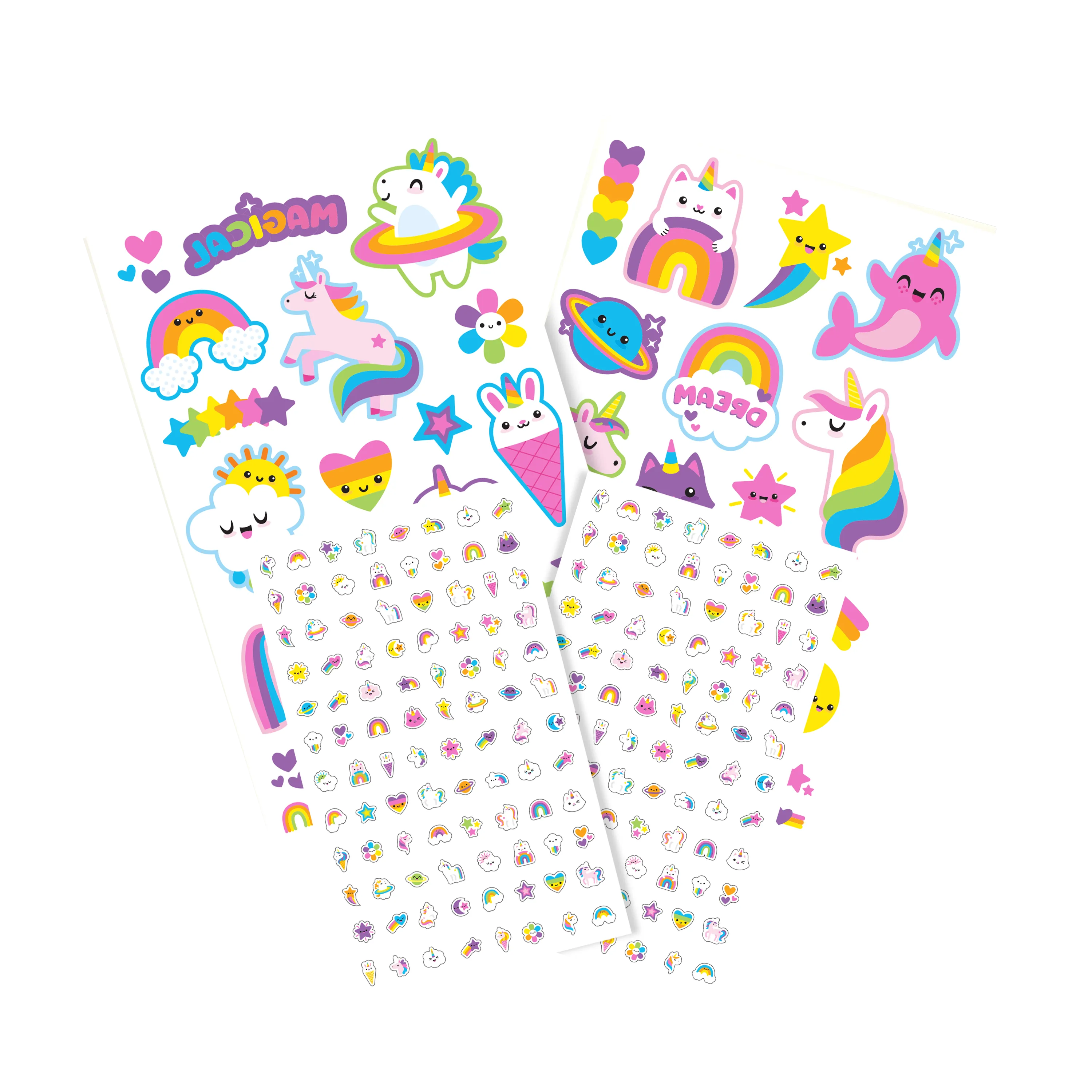OOLY - Tattoo-Palooza, Tattoos & Nail Stickers || Unicorns & Rainbow