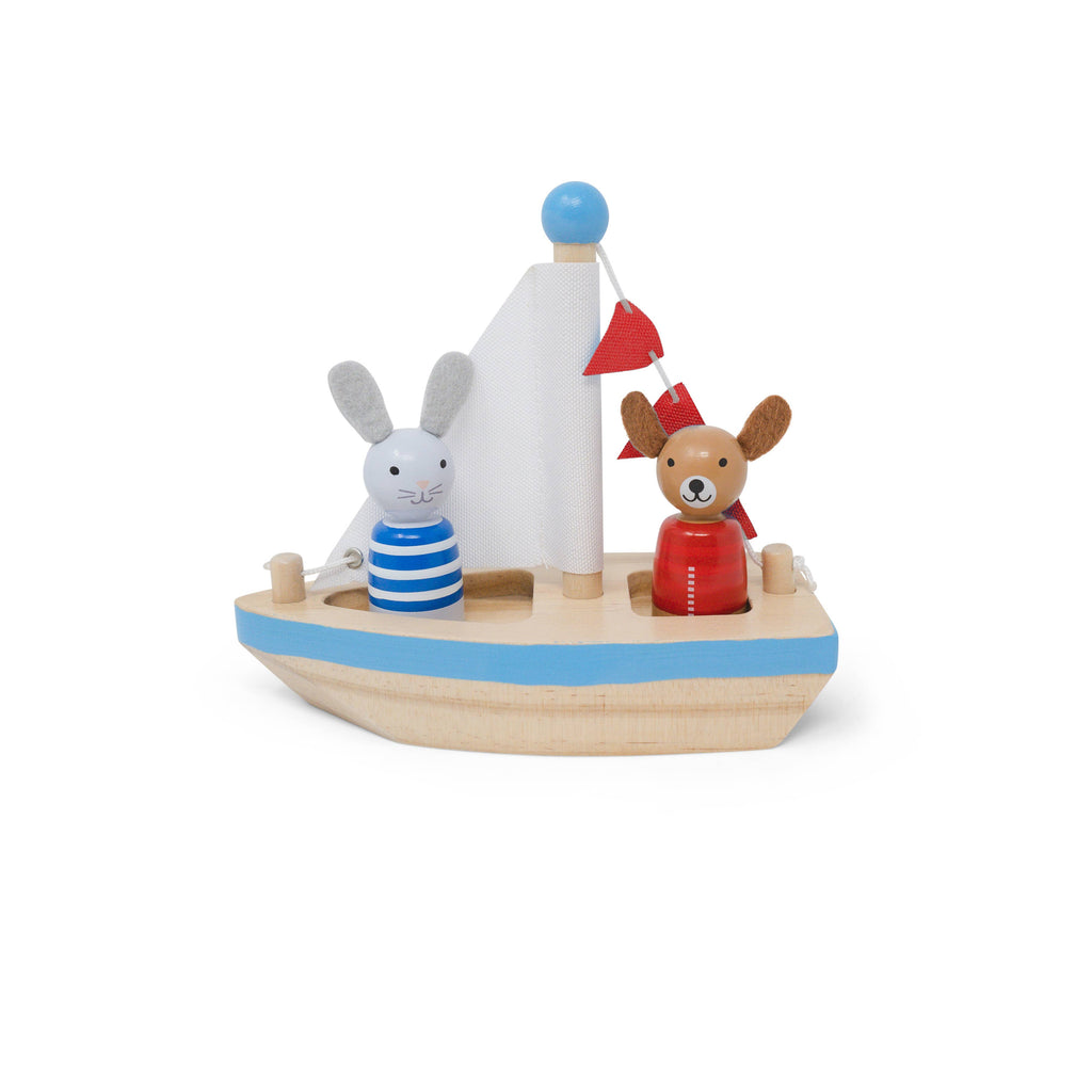 Jack Rabbit Creations - Boats & Buddies Bath Toy || Dog & Bunny