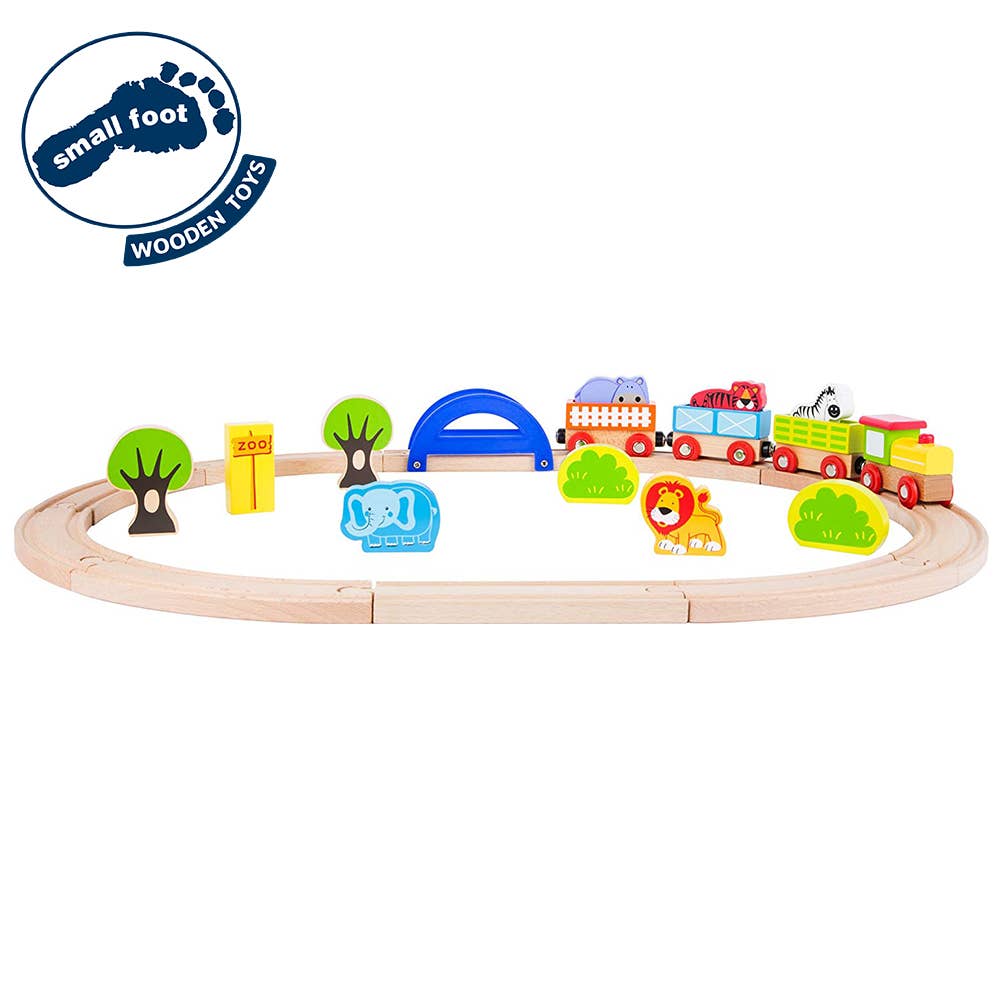 Hauck Toys - Small Foot Wooden Toy Train - My Zoo