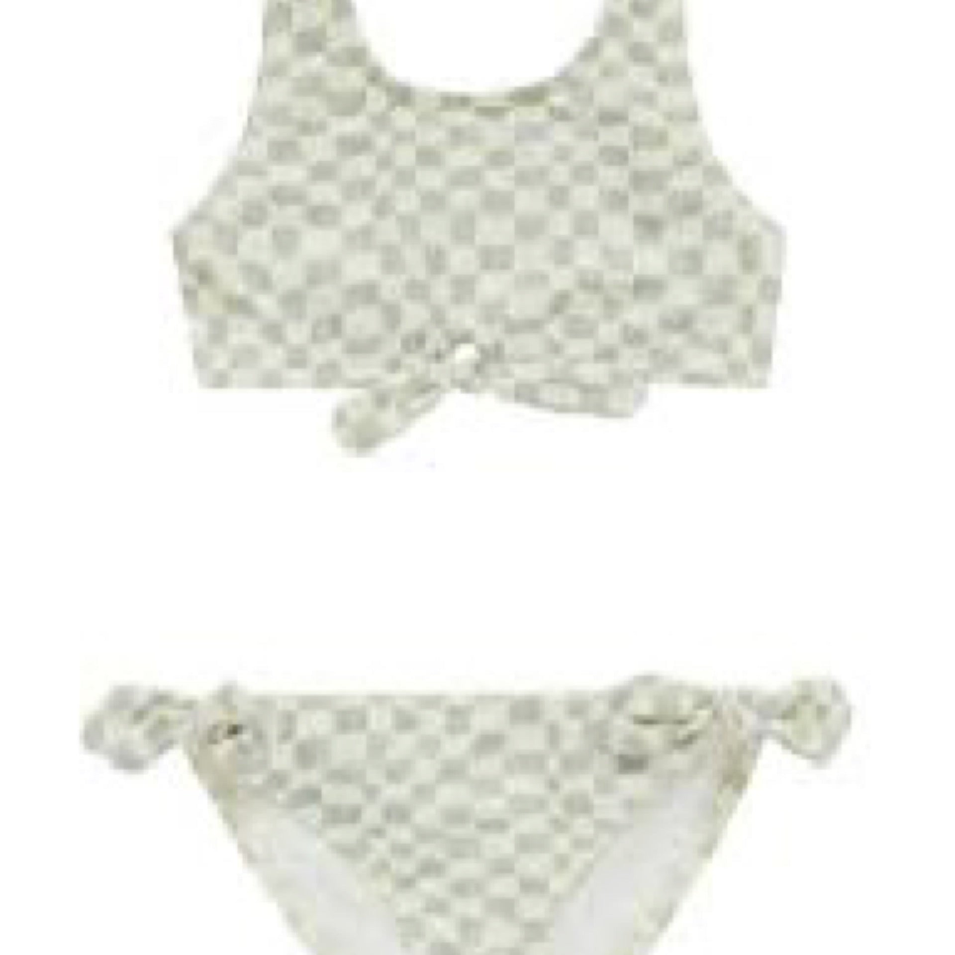 Rylee + Cru -  Knotted Bikini || Seafoam Check