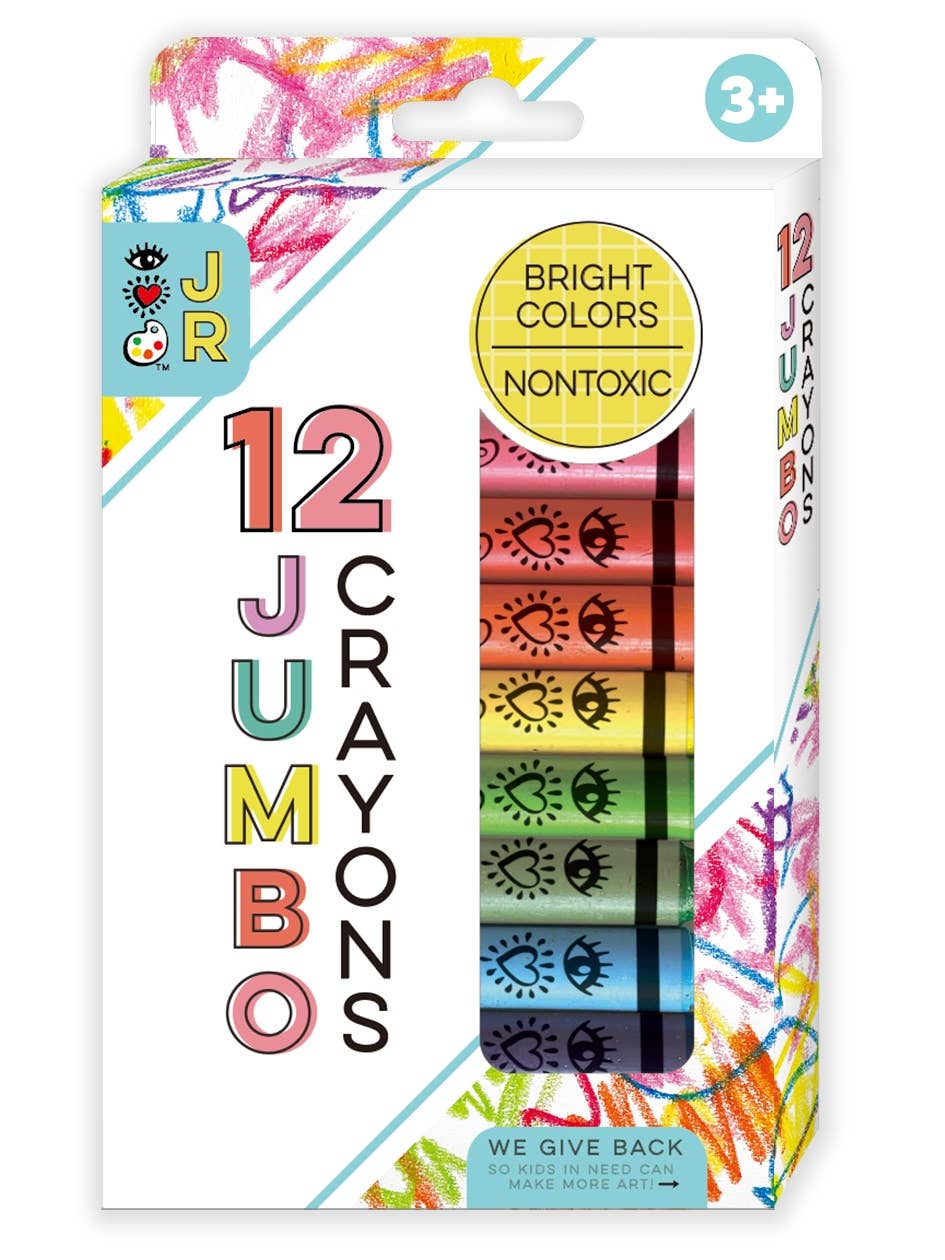 Bright Stripes - iHeartArt Jr 12 Jumbo Crayons