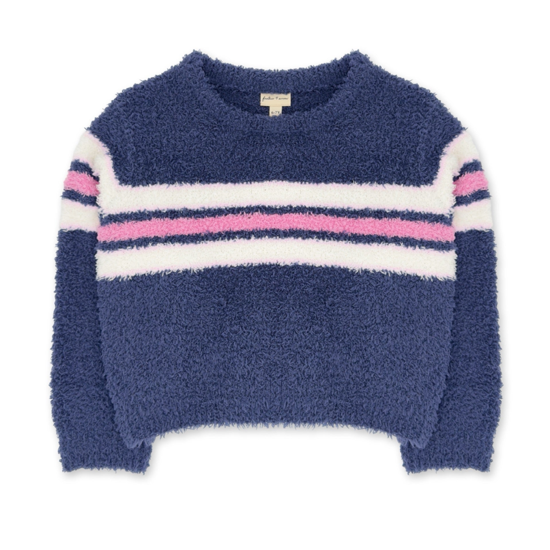 Feather 4 Arrow - Dreamer Stripe Sweater || Crown Blue