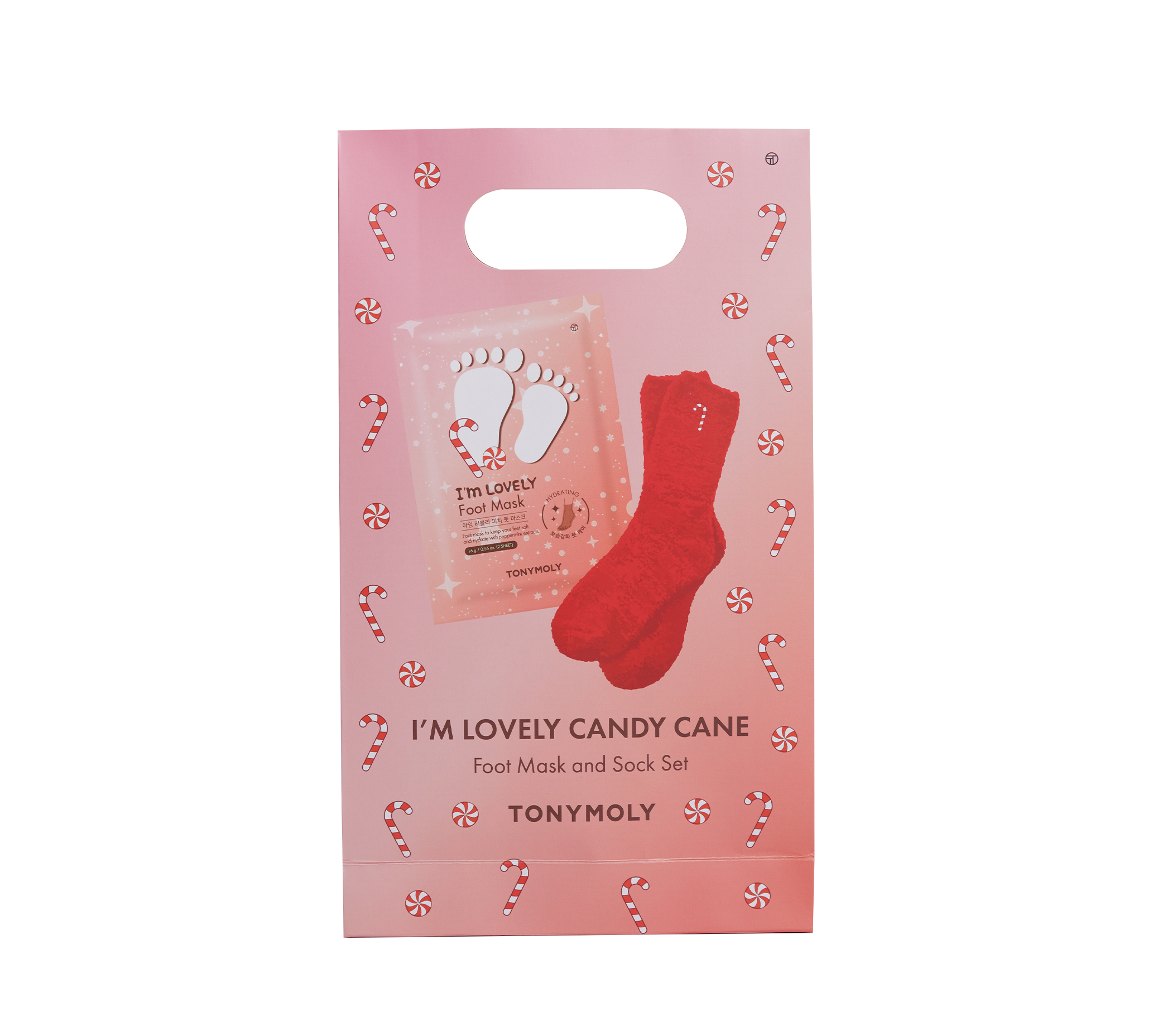 TONYMOLY - Cozy Candy Cane Mask & Socks Set
