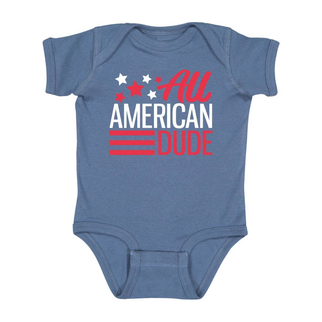 Sweet Wink - All American Dude Short Sleeve Bodysuit - 4th of July Baby