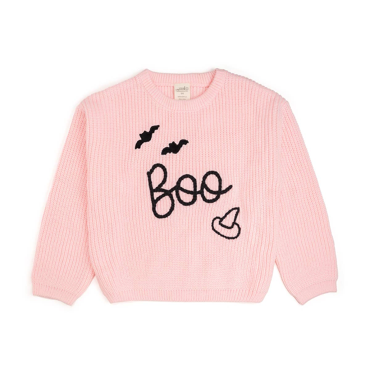 Sweet Wink - Boo Bat Halloween Knit Sweater || 7/8