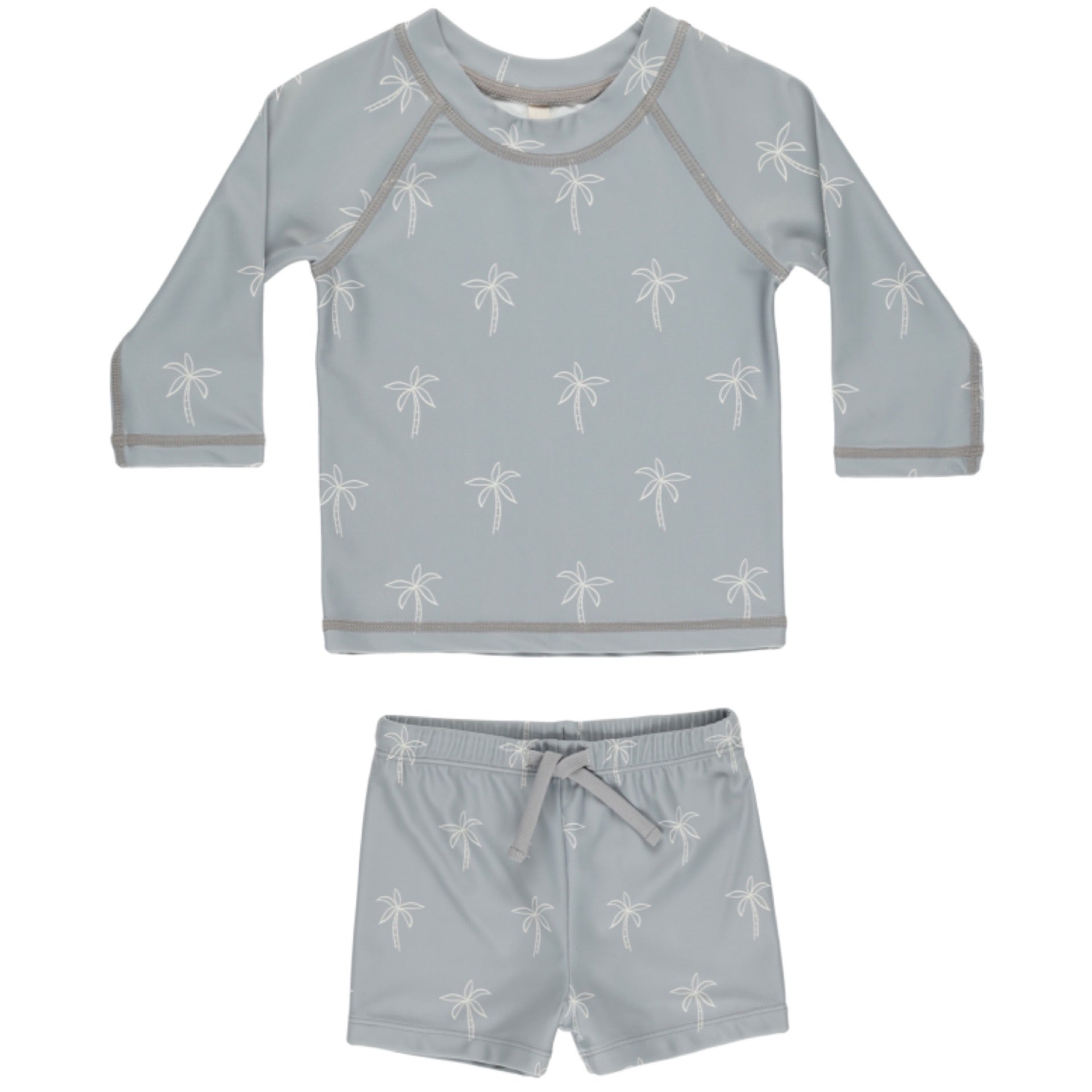 Quincy Mae - Finn Rash Guard + Short Set || Palms