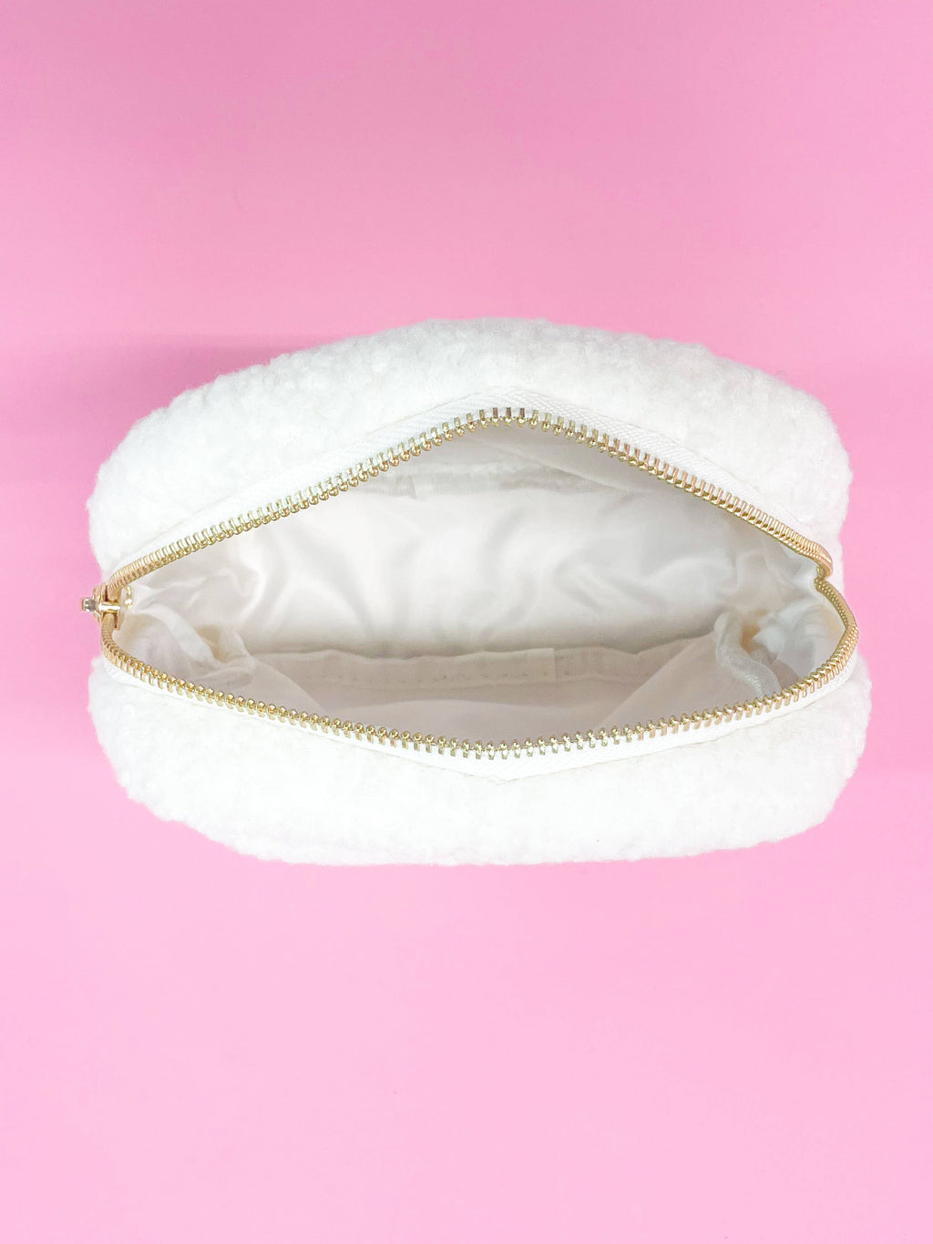 Rock Paper Scissors - Pink Bow Teddy Cosmetic Zipper Bag || Small