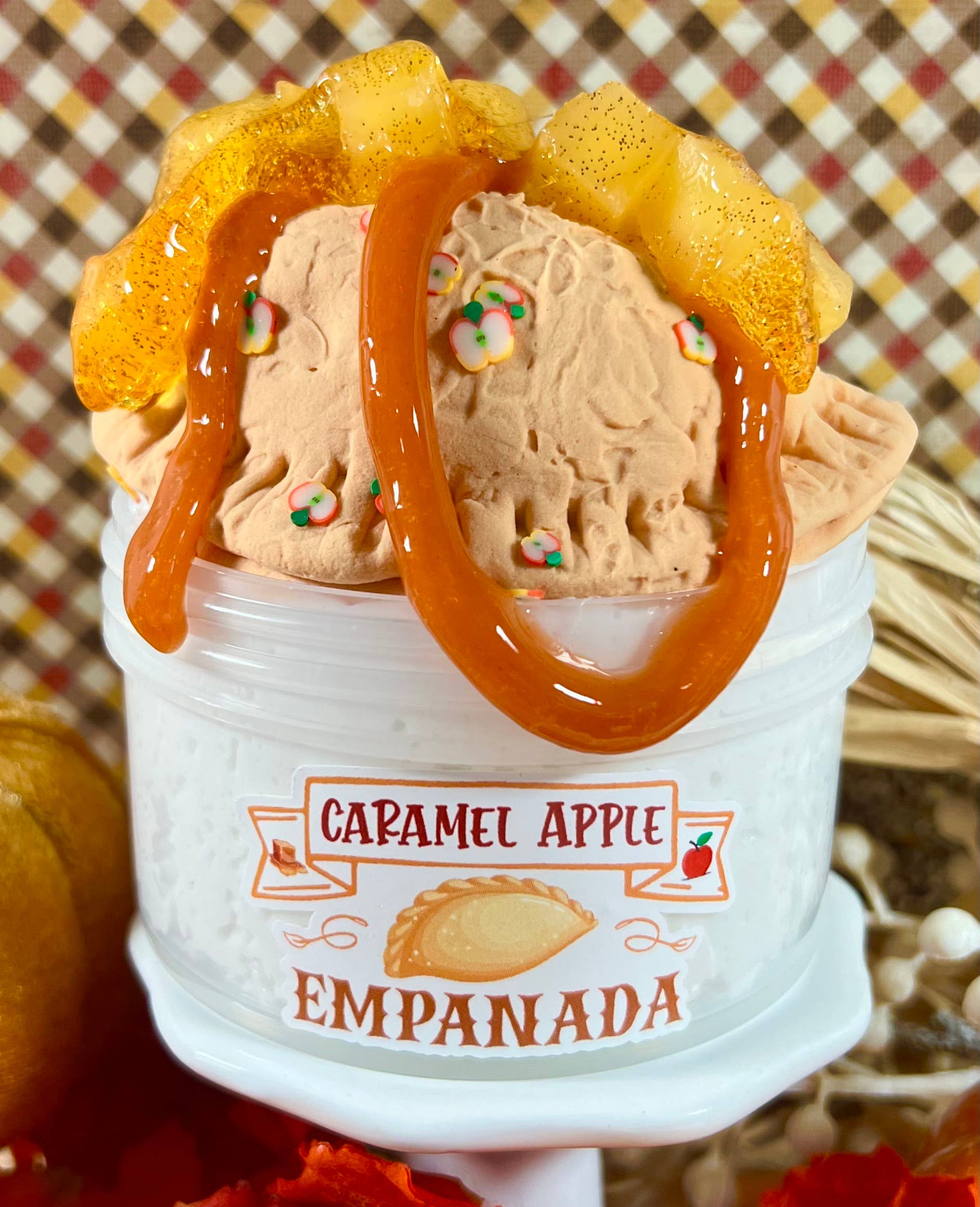 Scented Slime by Amy LLC - Caramel Apple Empanada DIY Slime