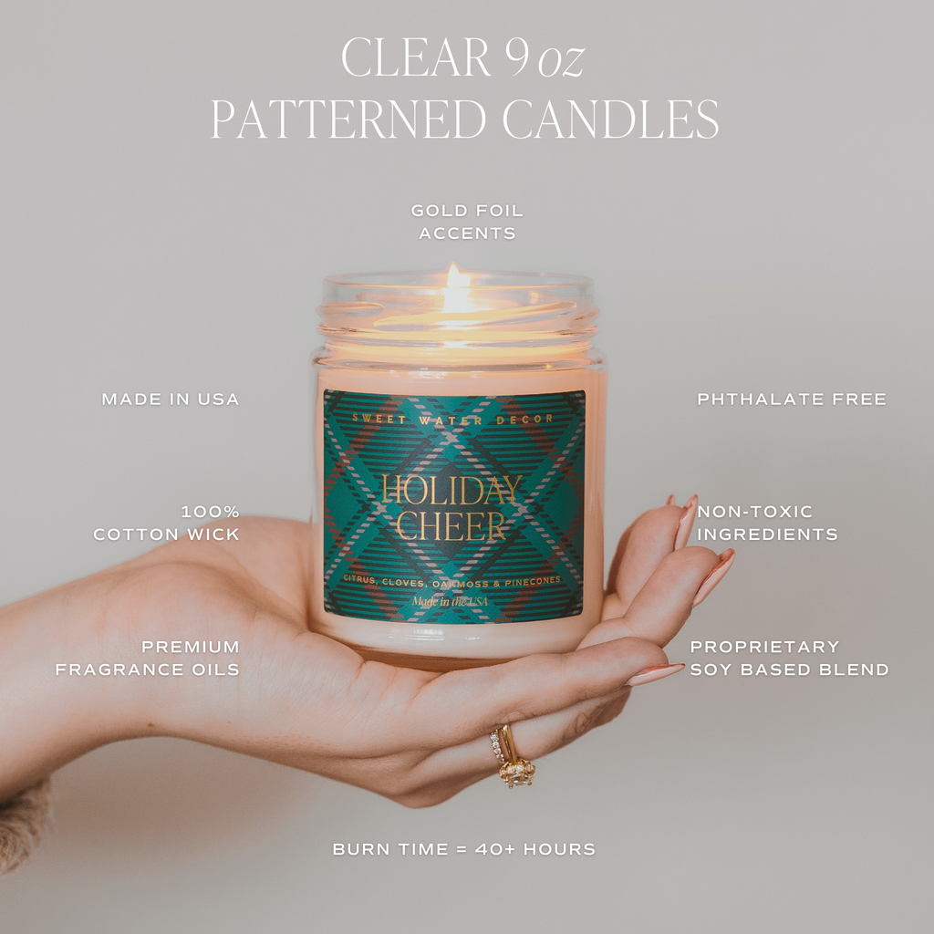 Sweet Water Decor || 9 oz Soy Candle - Merry and Bright