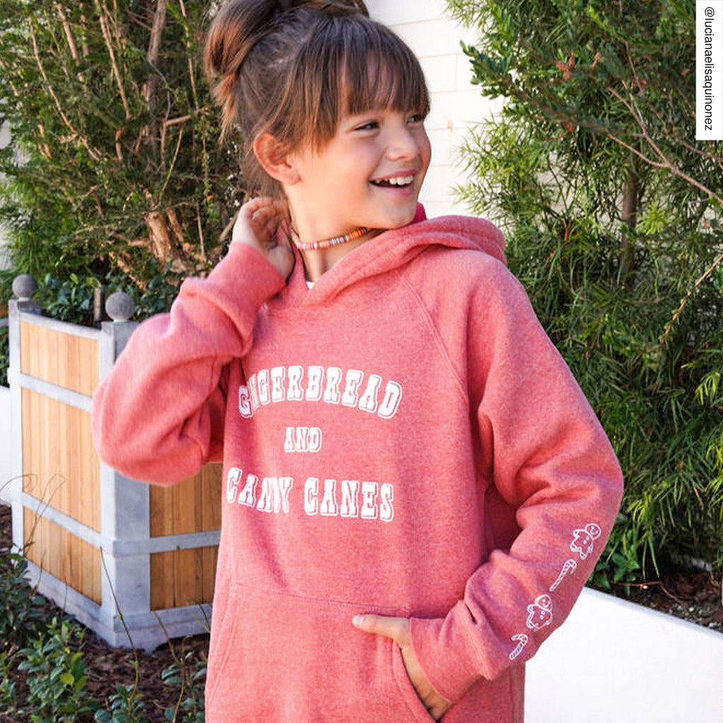 Port 213 - Kid's Christmas Pink Gingerbread Sweatshirt