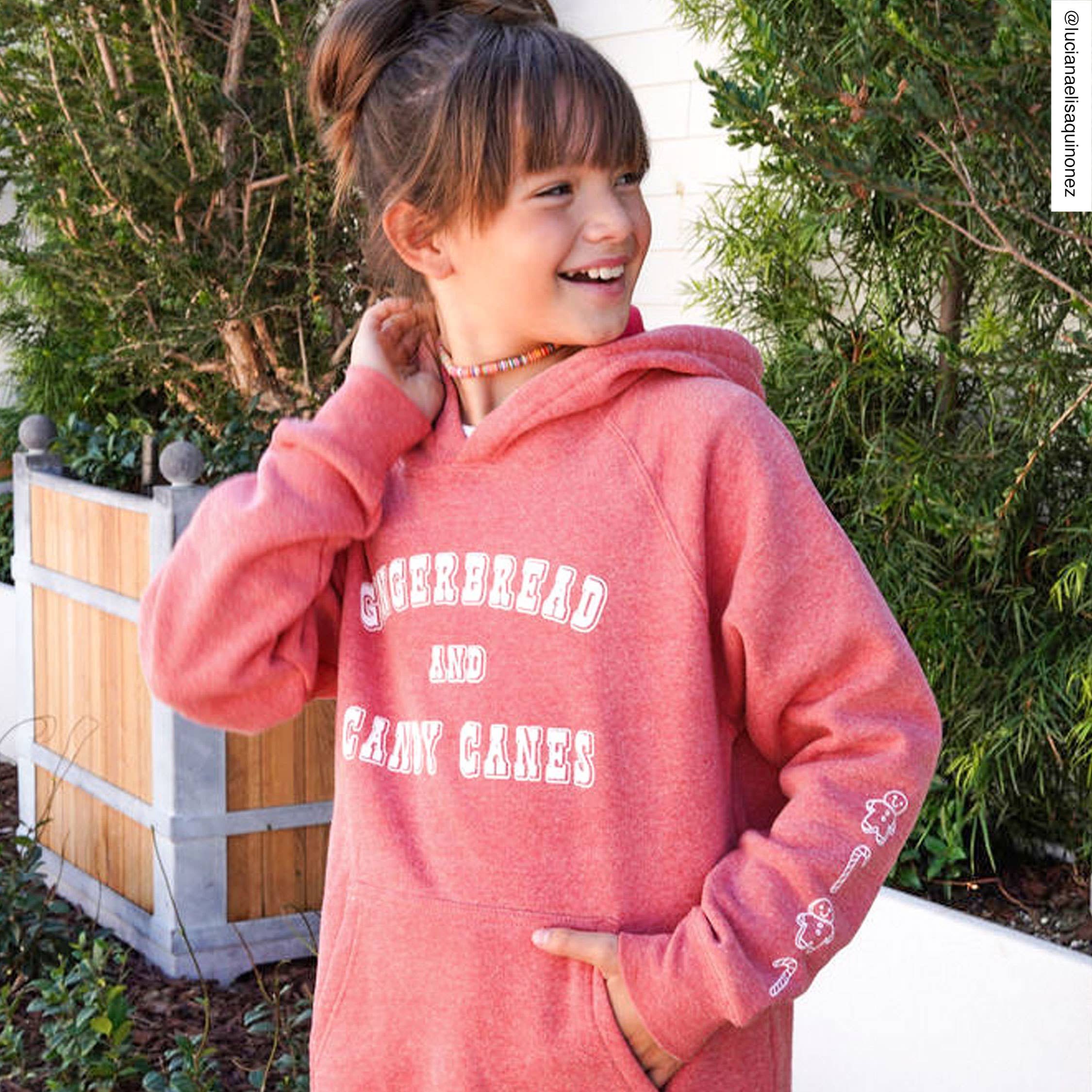 Port 213 - Kid's Christmas Pink Gingerbread Sweatshirt