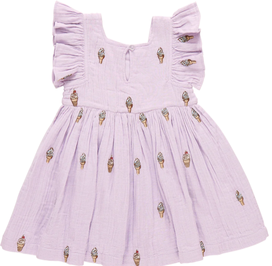 Pink Chicken - Girls Elsie Dress || Lavender Soft Serve